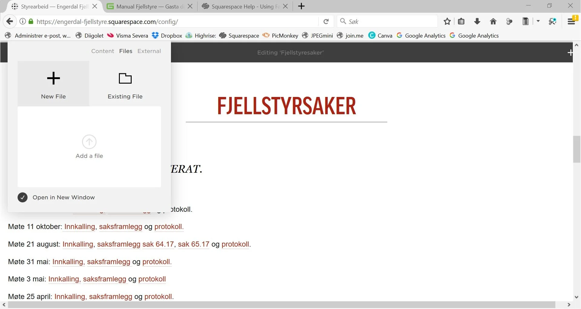 How to add annual reports and other documents
