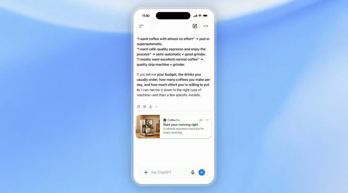 ChatGPT Ads has been launched in Norway