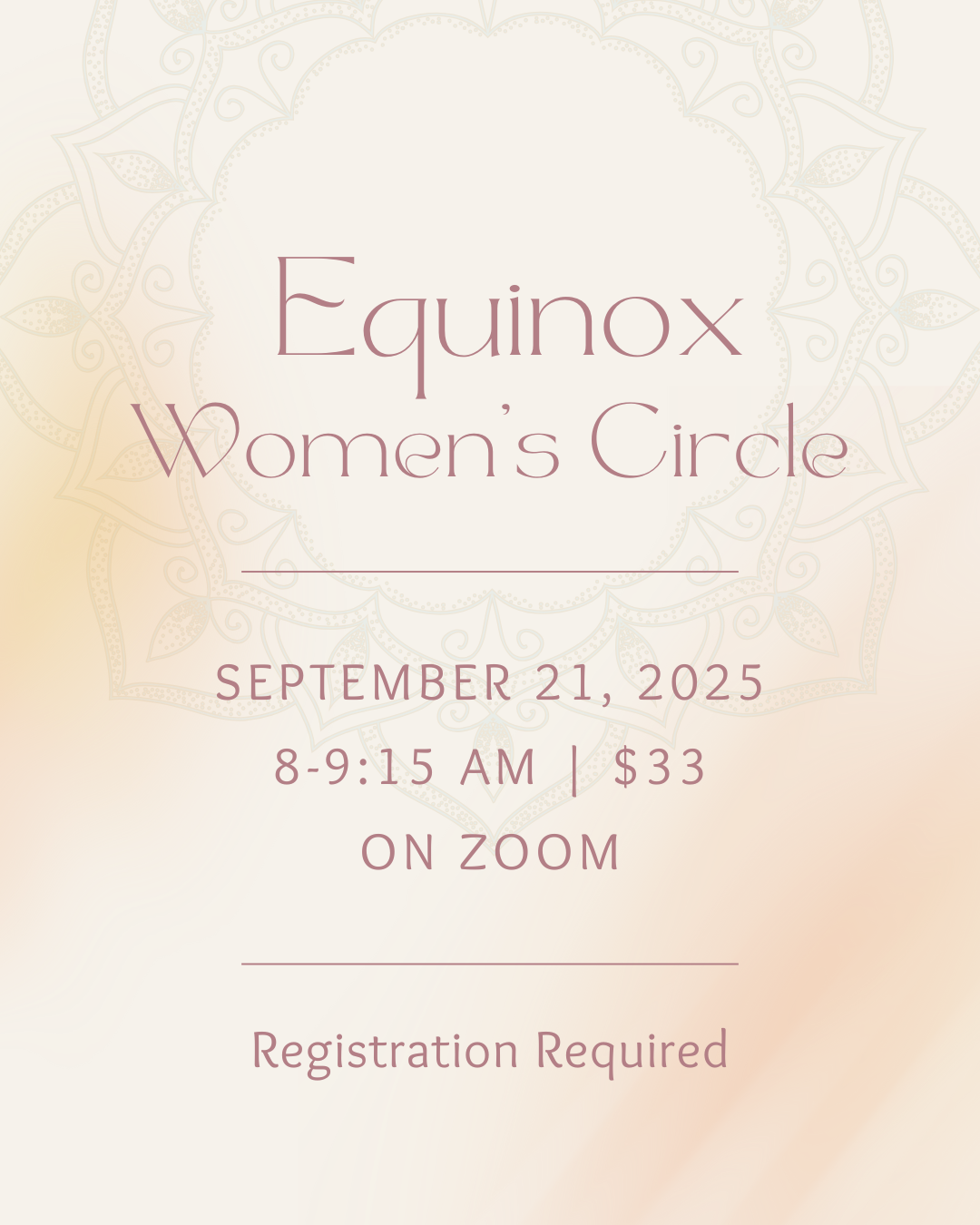 Women's Circle: Equinox Activation