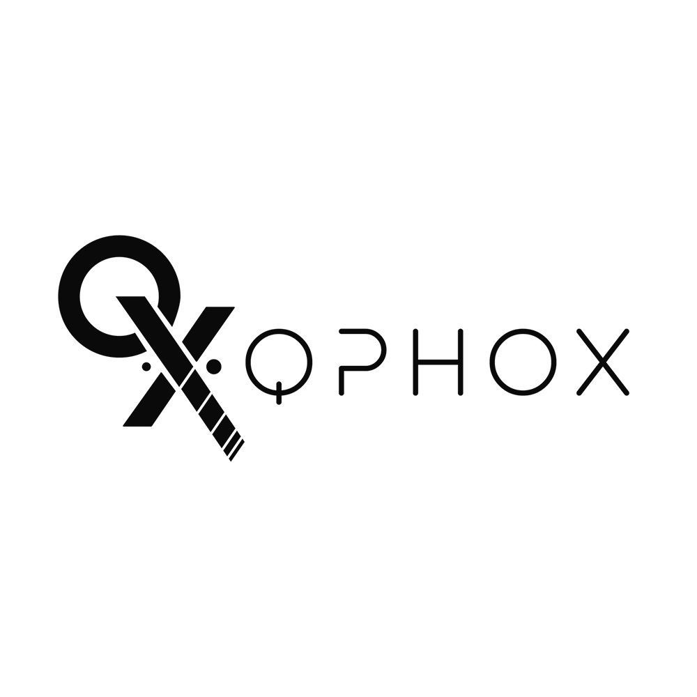 Logo with pharmacy symbol and the word PHOX in stylized text.