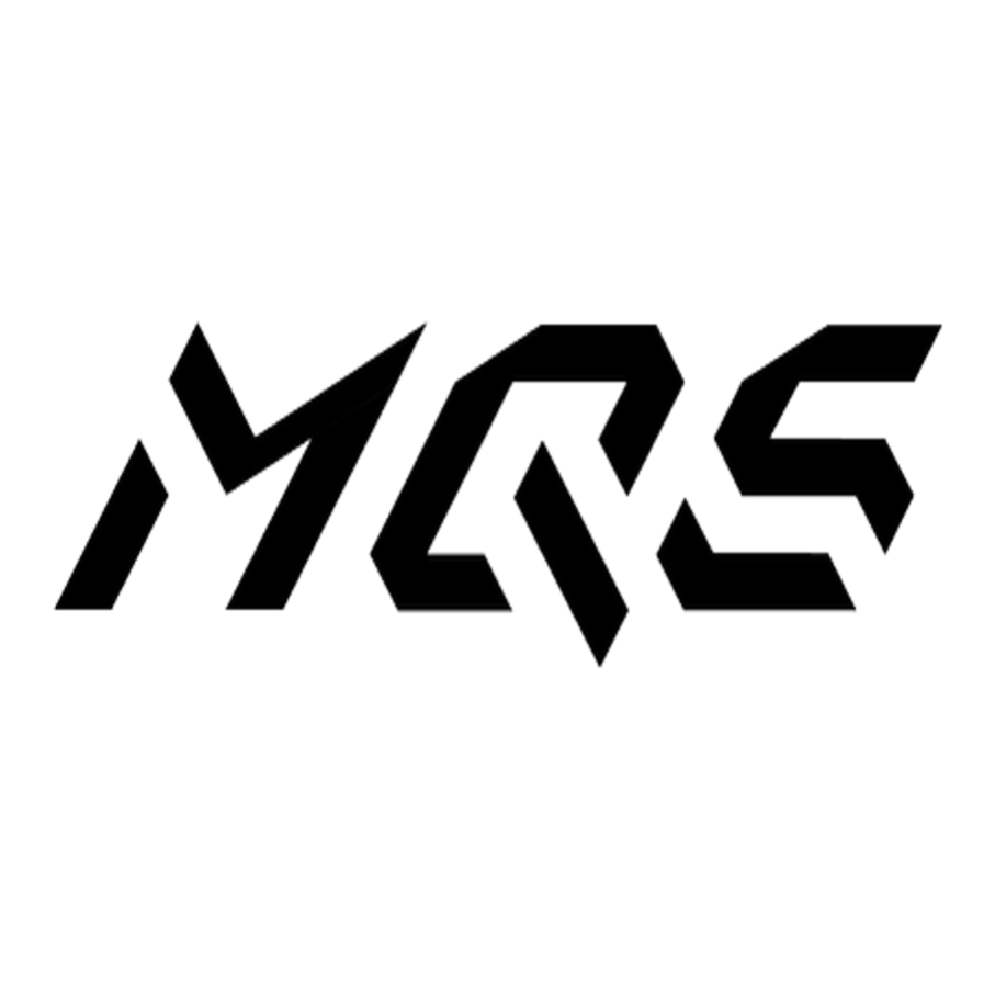 Black stylized letters spelling out 'MICS' on white circular background.