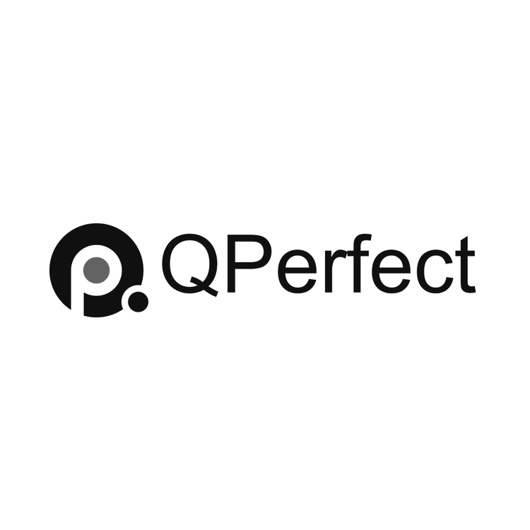 QPerfect logo with stylized 'Q' and the word 'QPerfect' in black on a white background.