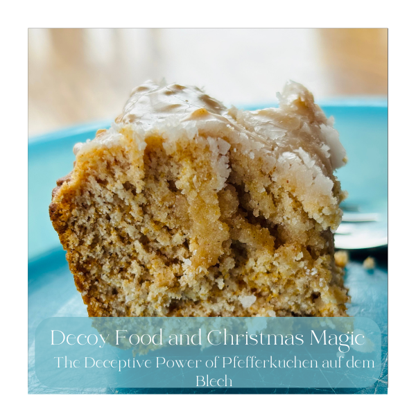 Pfefferkuchen auf dem Blech is a traditional German Christmas cake that also serves as a decoy for St. Nick (Lebkuchen) cookies