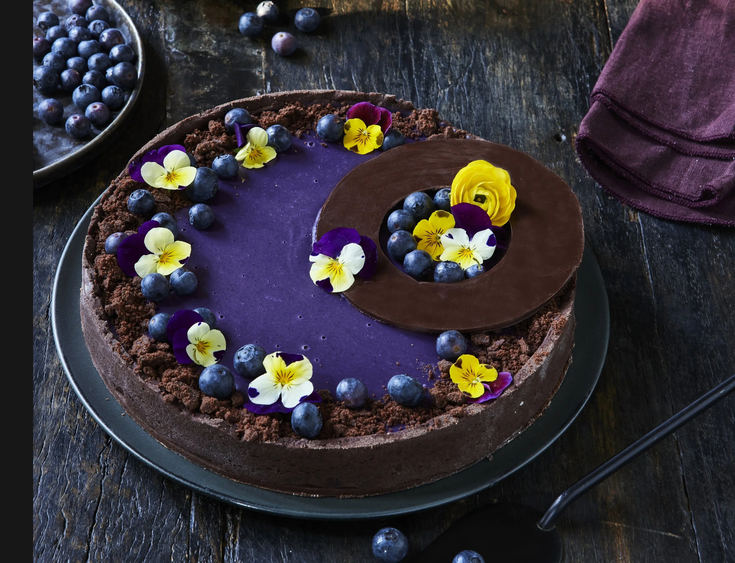 Blaubeere - Buttermilch Tarte