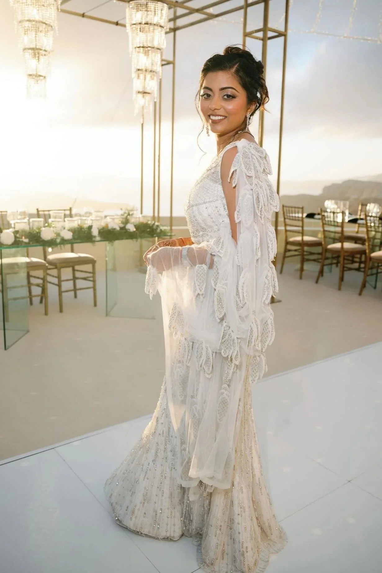 American-Indian wedding Santorini
Santorini: Three Days of Color, Ritual, and Celebration