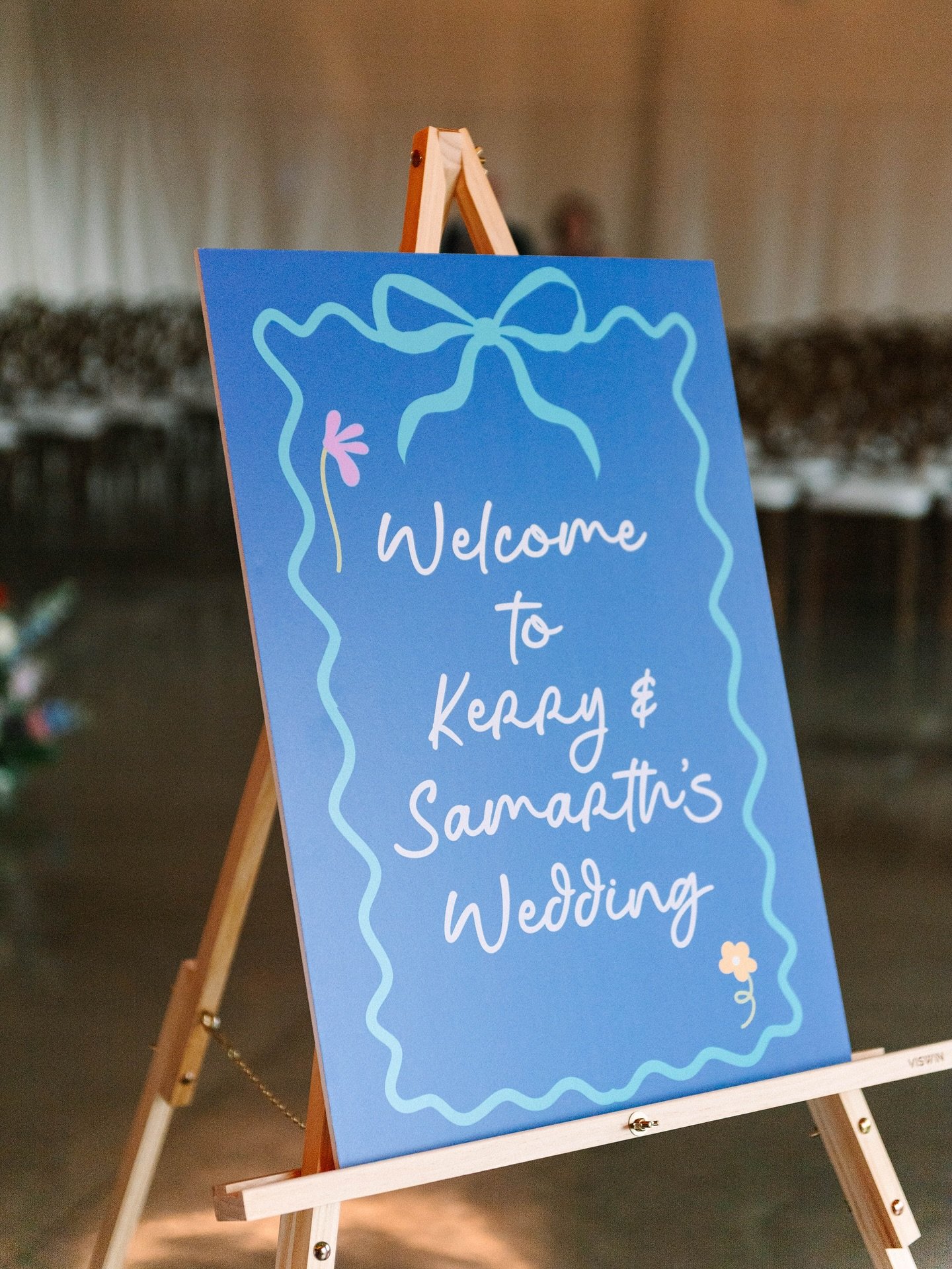 Kerry and Samarth are such a fun, quirky, bright couple, it was only fitting we matched that energy in the details of their wedding! 

What an honor to have been asked to design all of their wedding elements : welcome sign, invitation, menus, table s