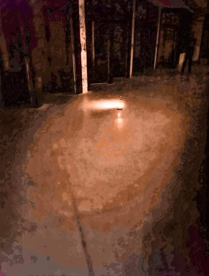 Original photo now brightened to confirm human like figure.