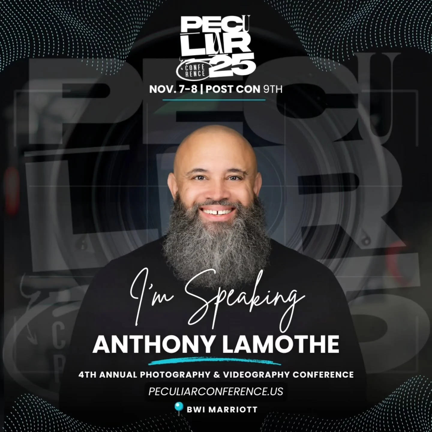 💥 IT'S OFFICIA!... I am part of the FINAL ROUND of speakers for The Peculiar Conference 2025 and I couldn&rsquo;t be more excited to join this powerhouse lineup! 💥

➡️ This is one of the DMV&rsquo;s largest annual 3-Day photography &amp; videograph