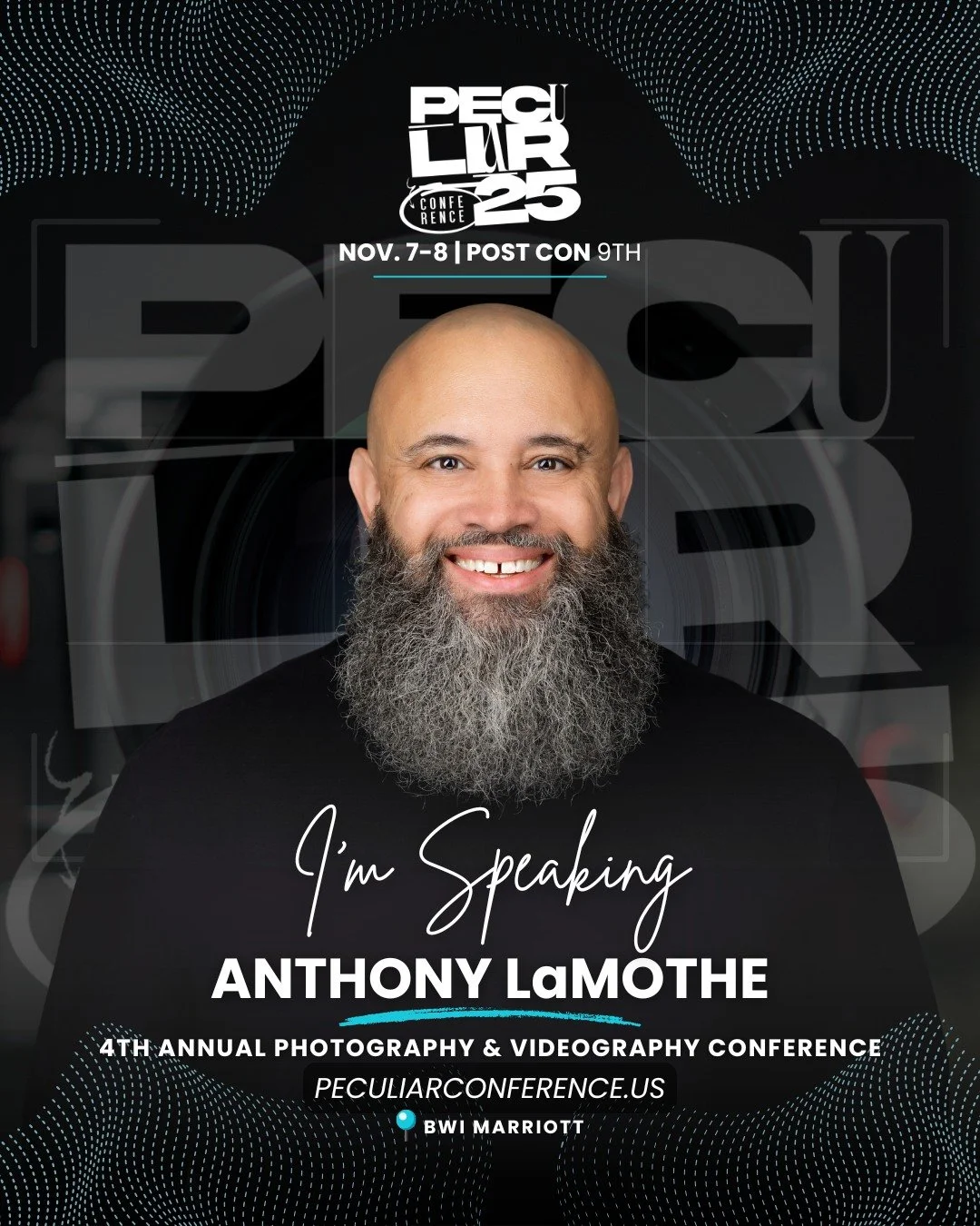 ⚠️UPDATE: I&rsquo;ll be speaking at the 2025 Peculiar Conference, Nov, 7-9 at the BWI Marriott in Linthicum Heights, MD! I'll be sharing some hands-on gems about:

1. HEADSHOTS! featuring @westcottlighting
2. 17hats! ...@the17hats

We all know this y