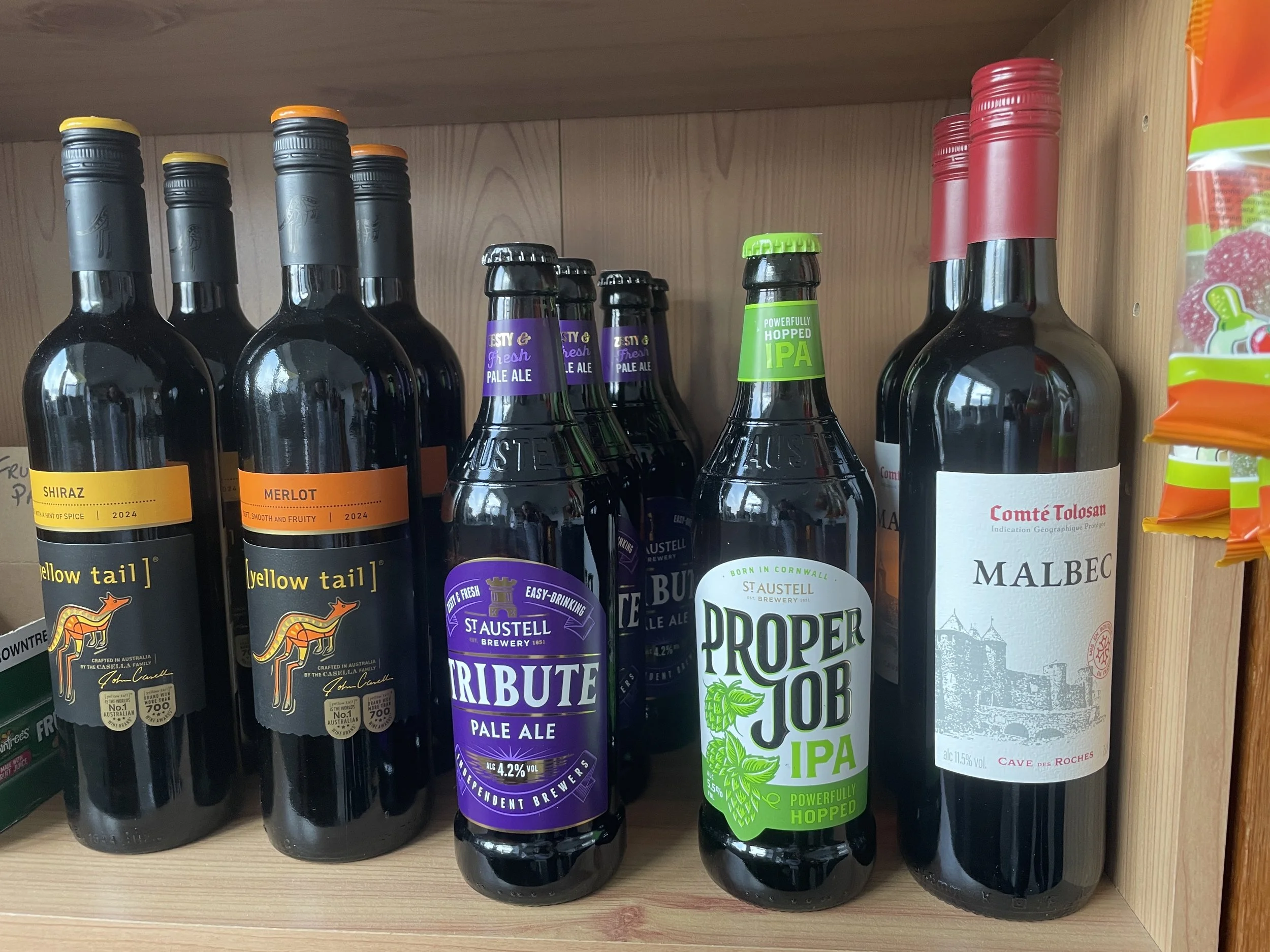 Some of the alcohol we sell 