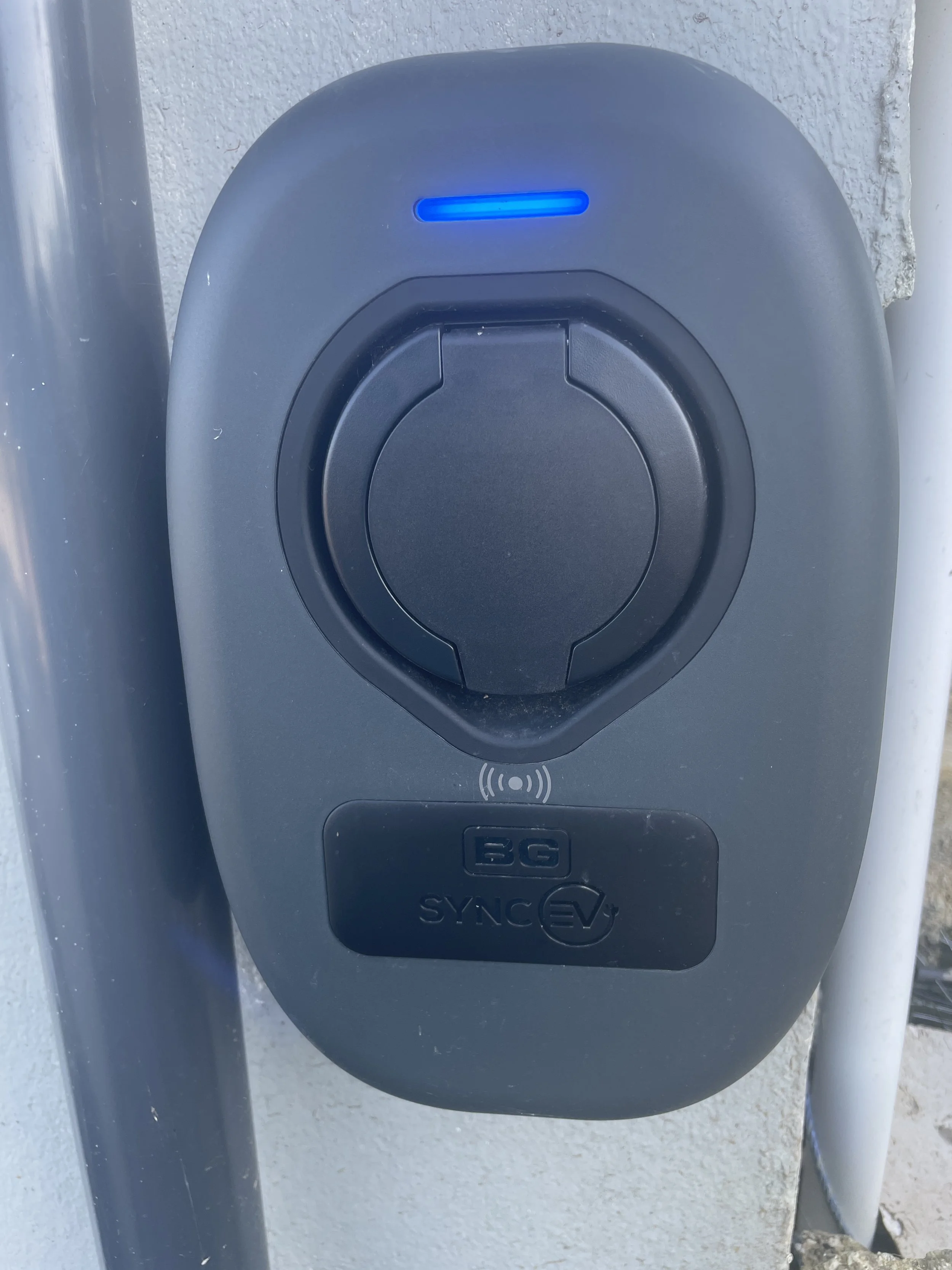 Electric car charging point 