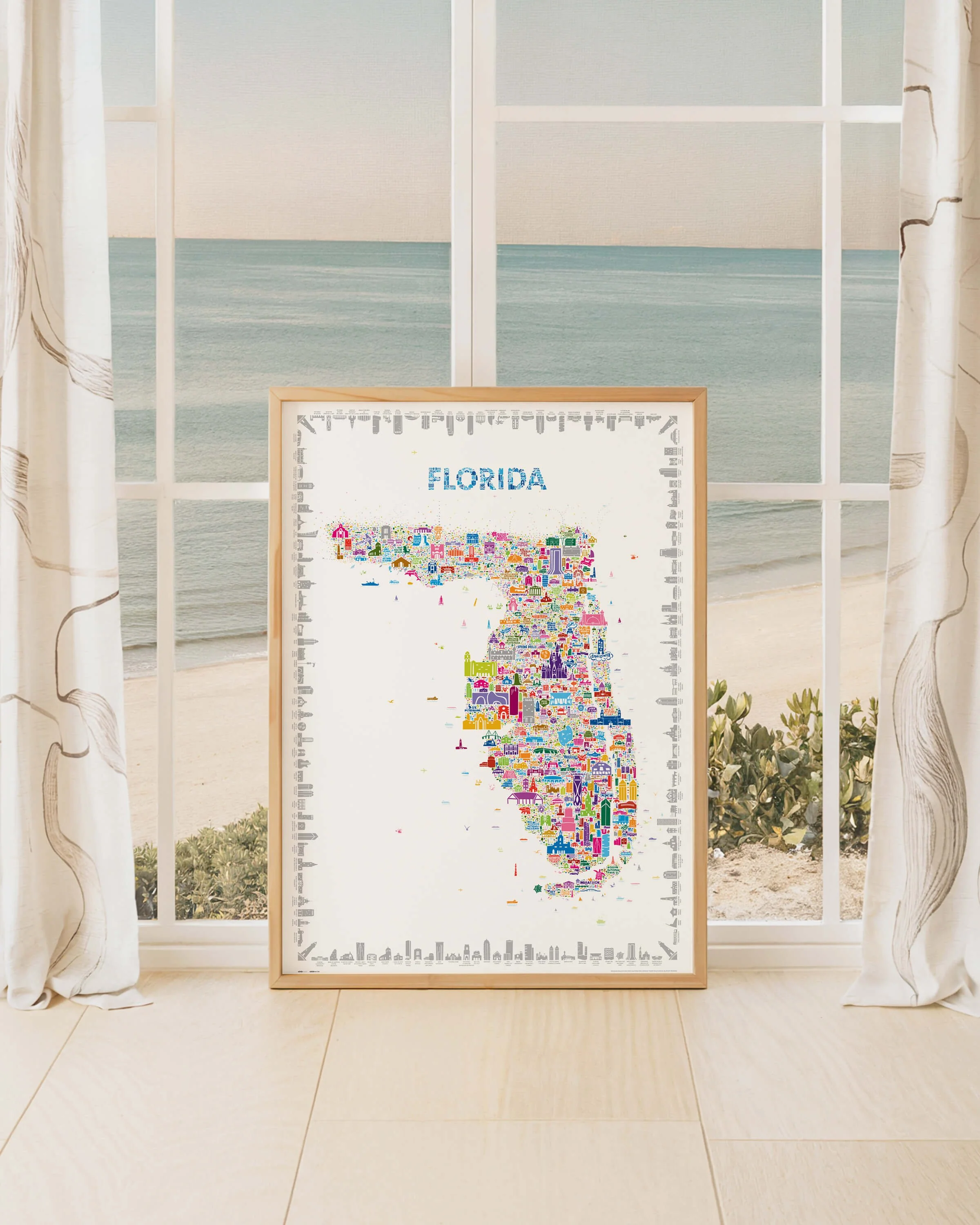 Set against the horizon, the Iconic Florida Poster feels at home between coastline, light, and memory.