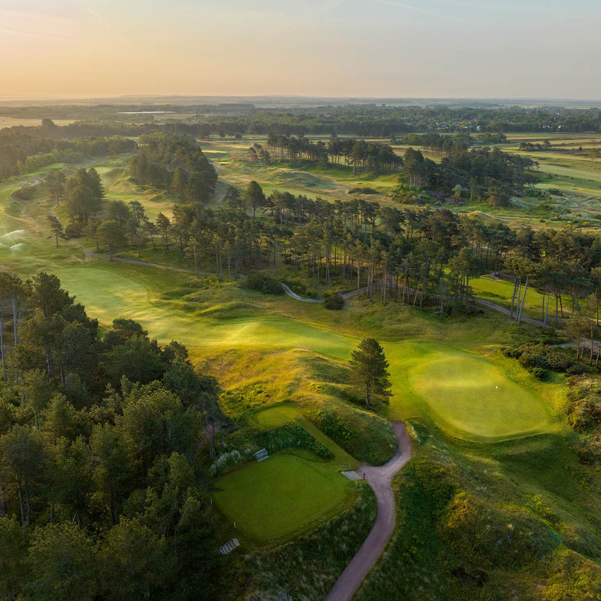 Drone shot of Formby GC