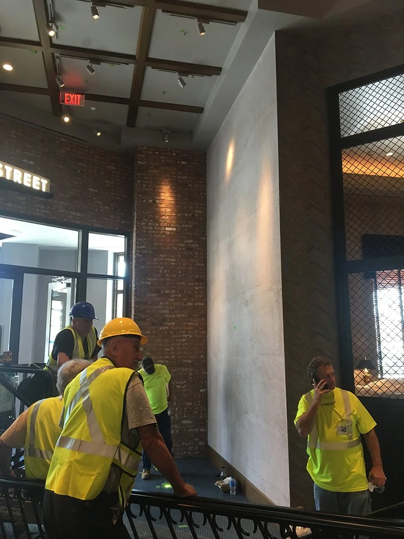 It's installation day! I'm not going to lie...this was a Murphy's Law extravaganza and literally everything that could go wrong almost did over the next few days. But these incredible professionals worked nonstop to install this sculpture, with a lot