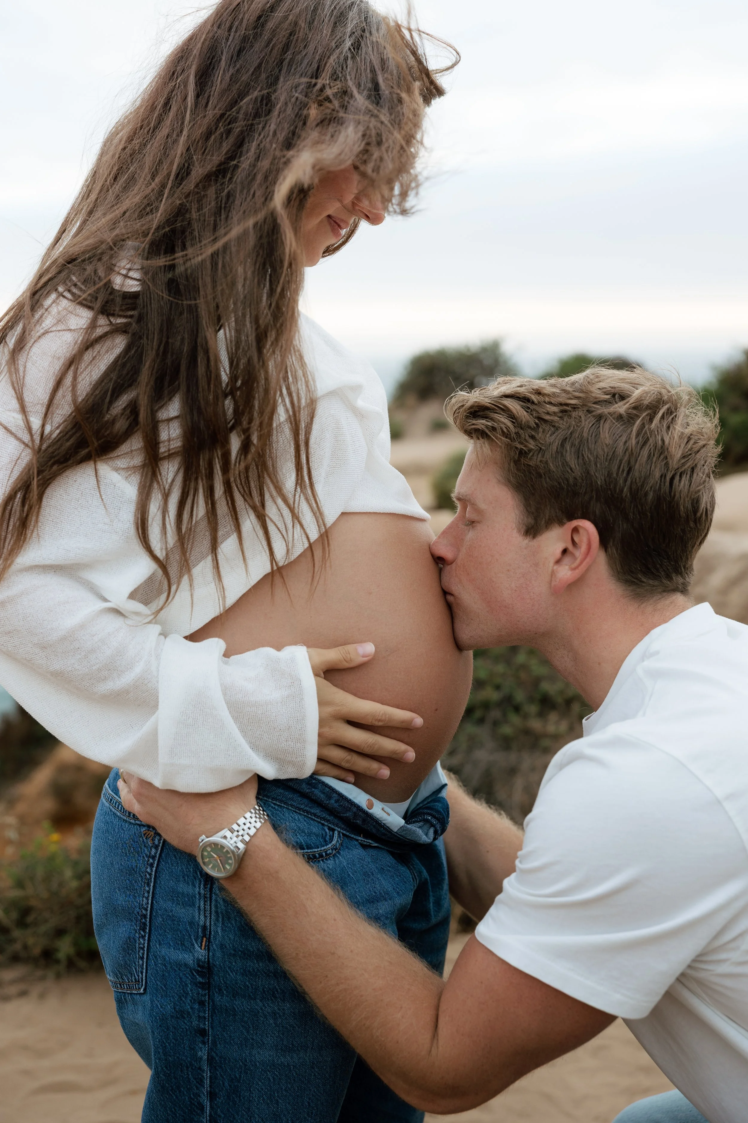 Point Dume engagement and maternity photography