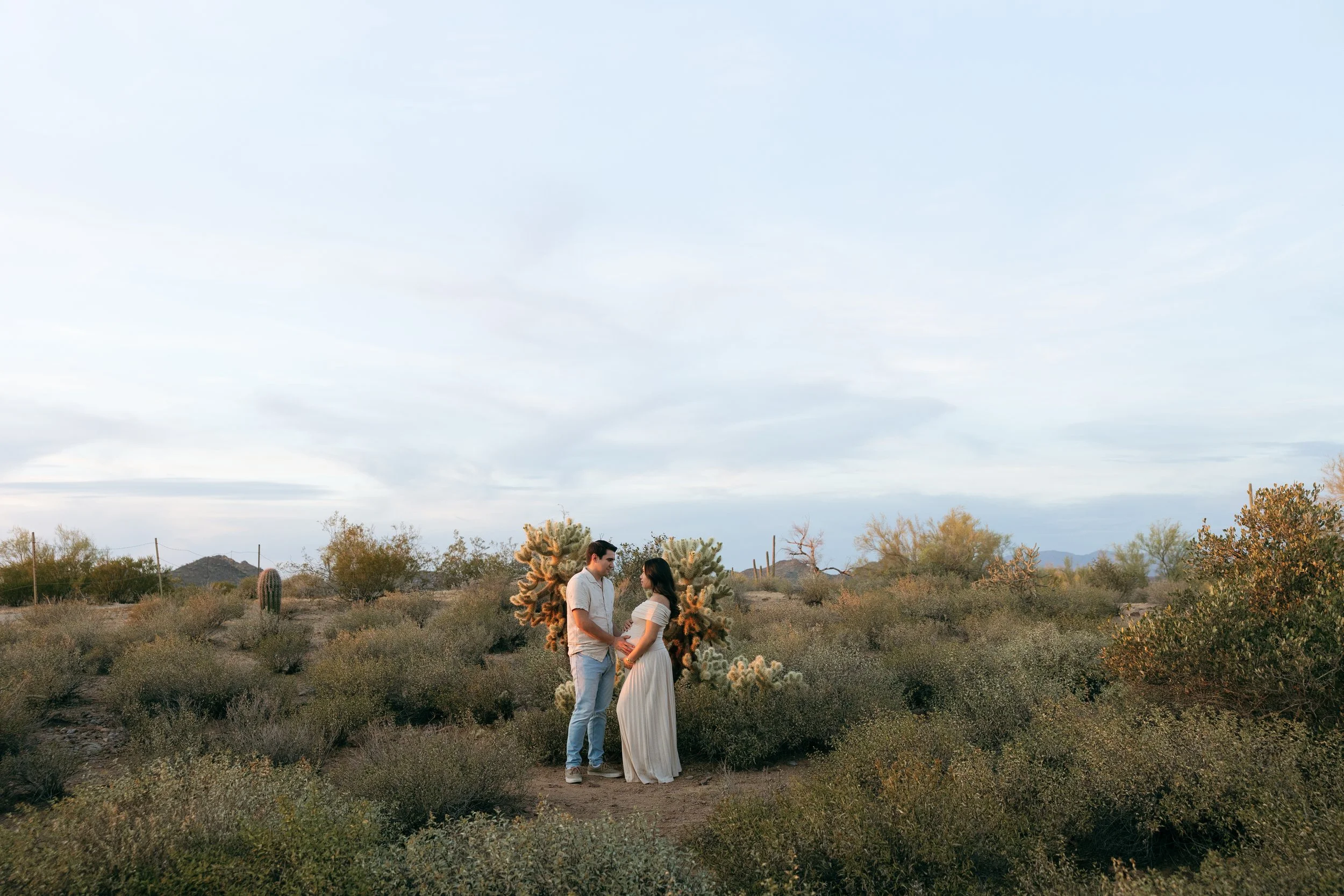 arizona desert maternity photos