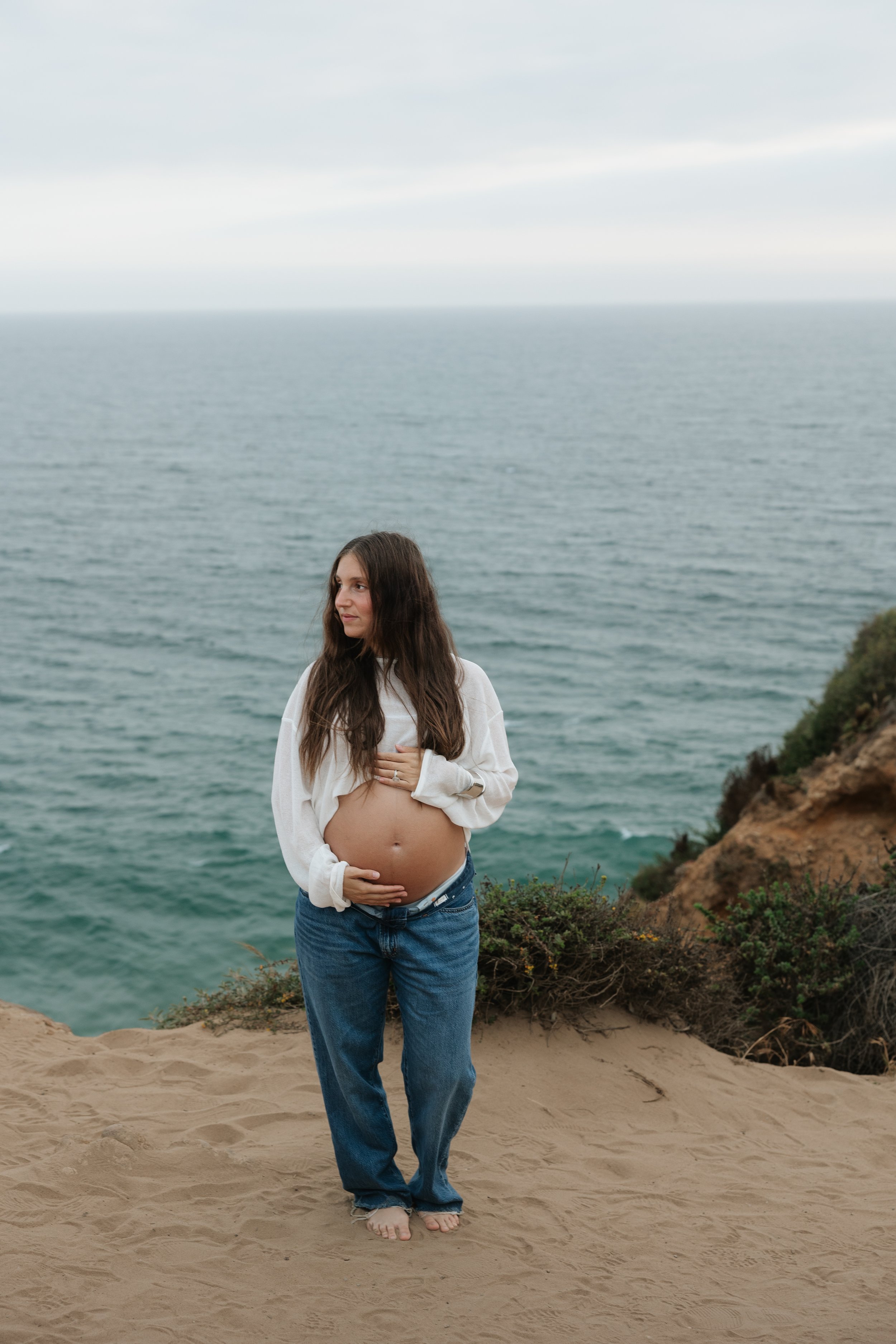 Maternity photos at Point Dume