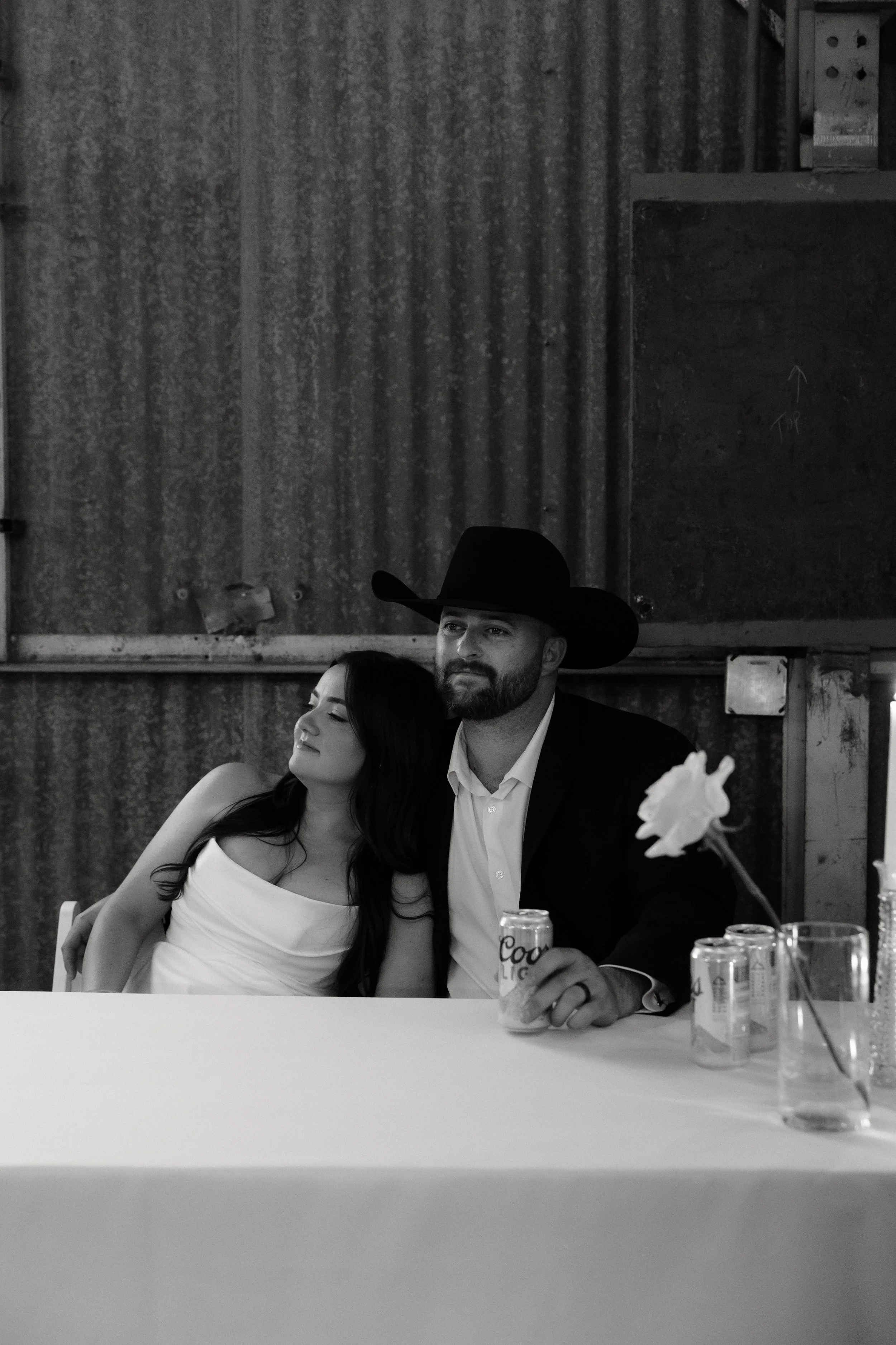 arizona wedding photographer bride and groom at wedding reception