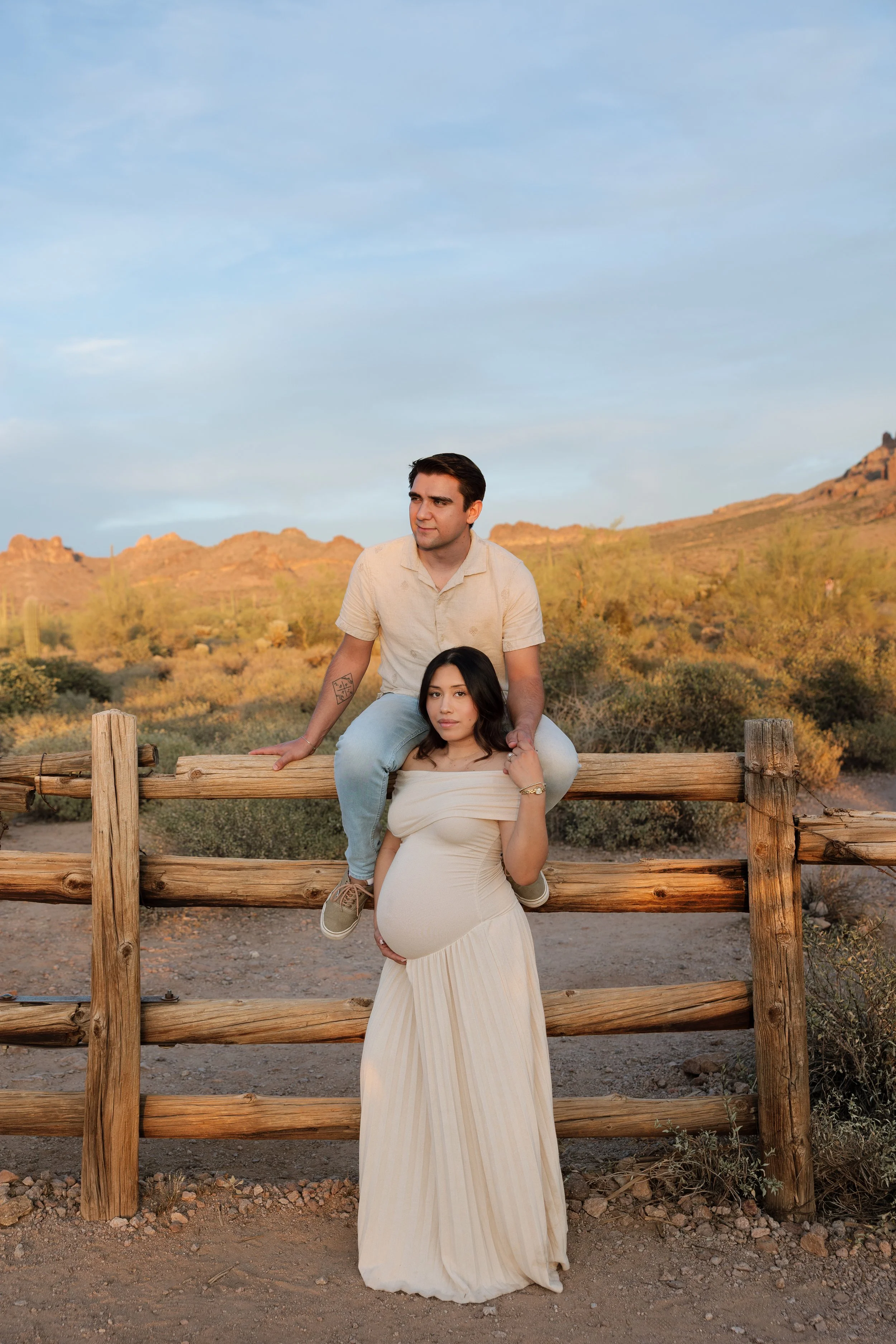 Lost Dutchman Desert maternity photos