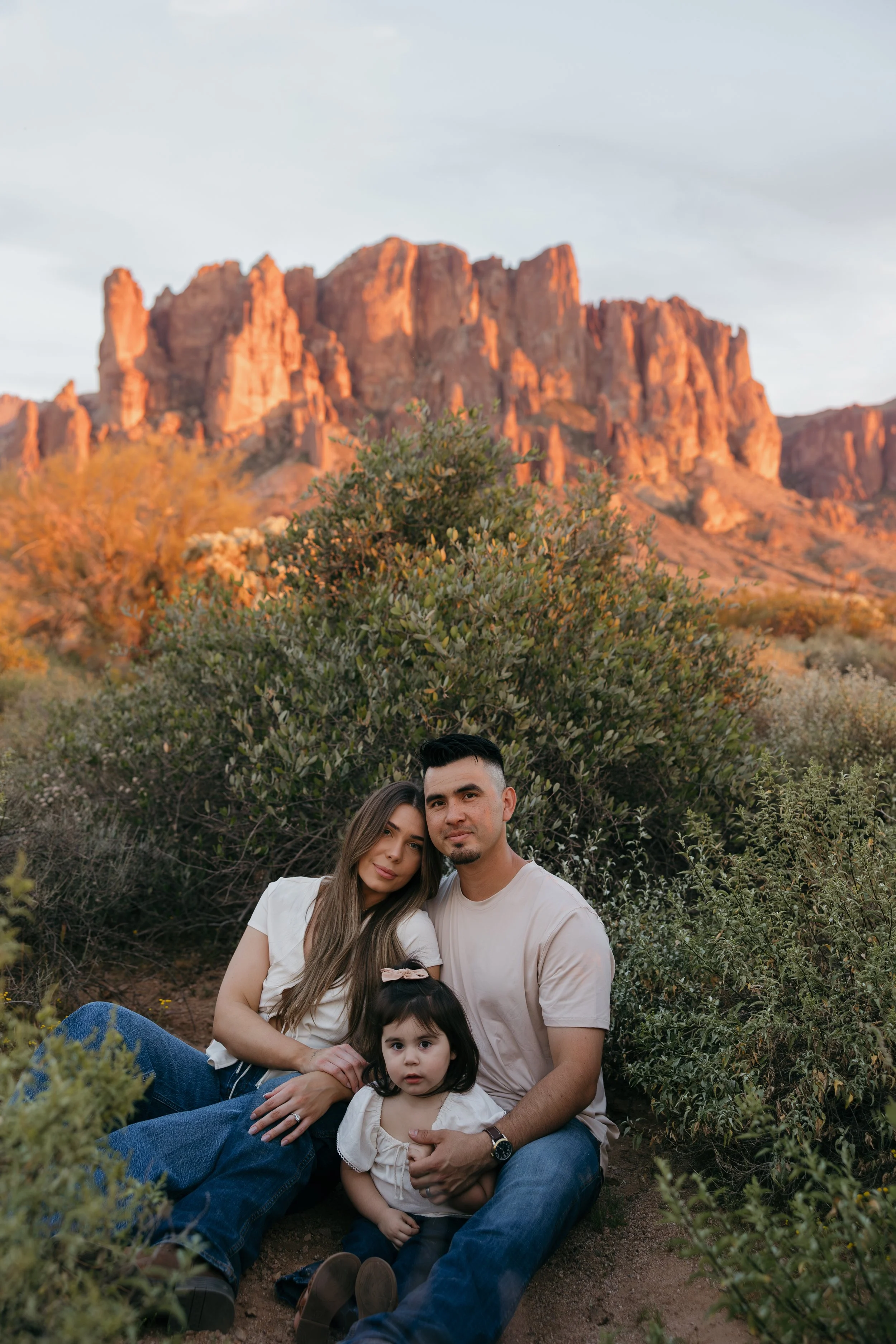 golden hour family photos arizona