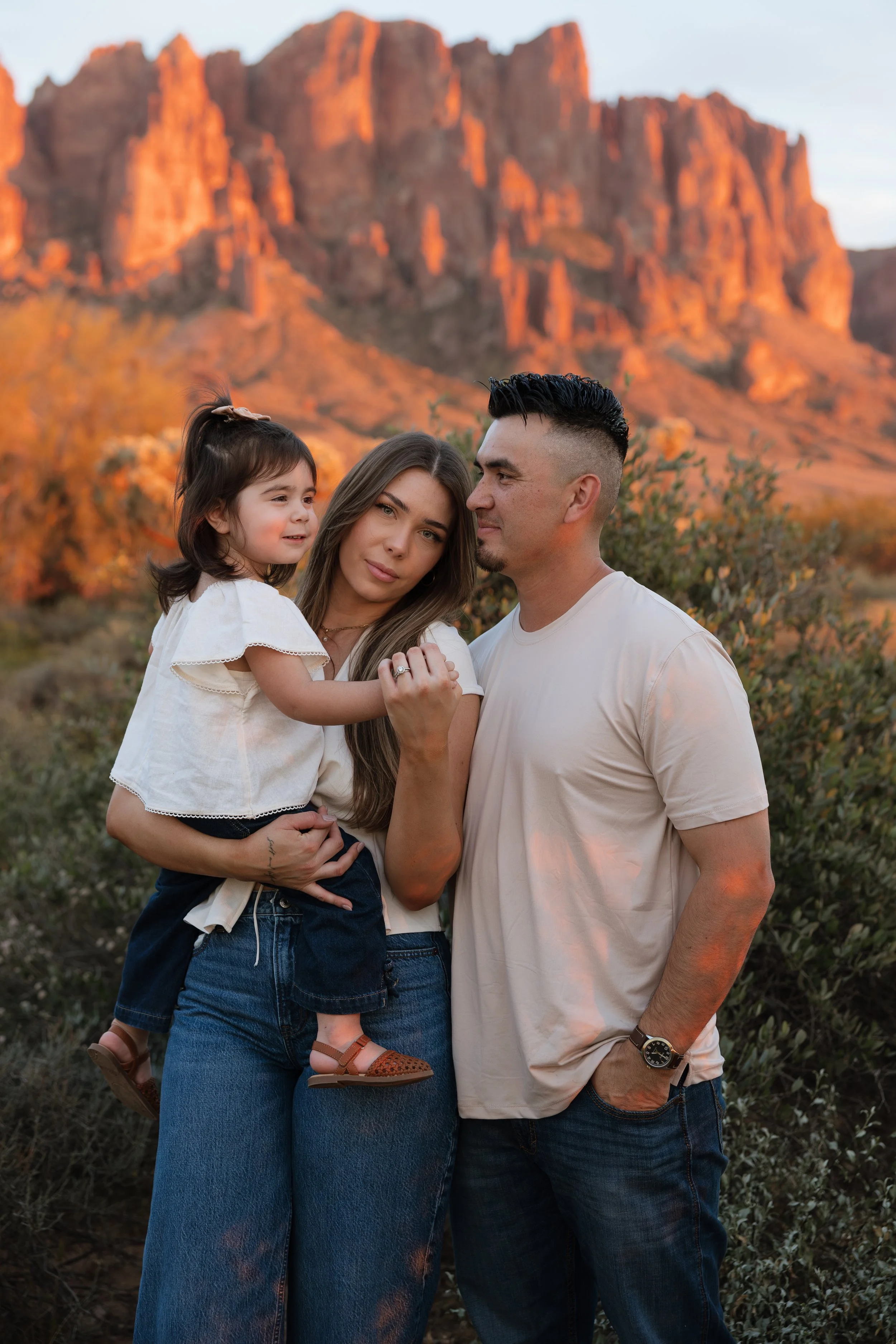 golden hour family photos