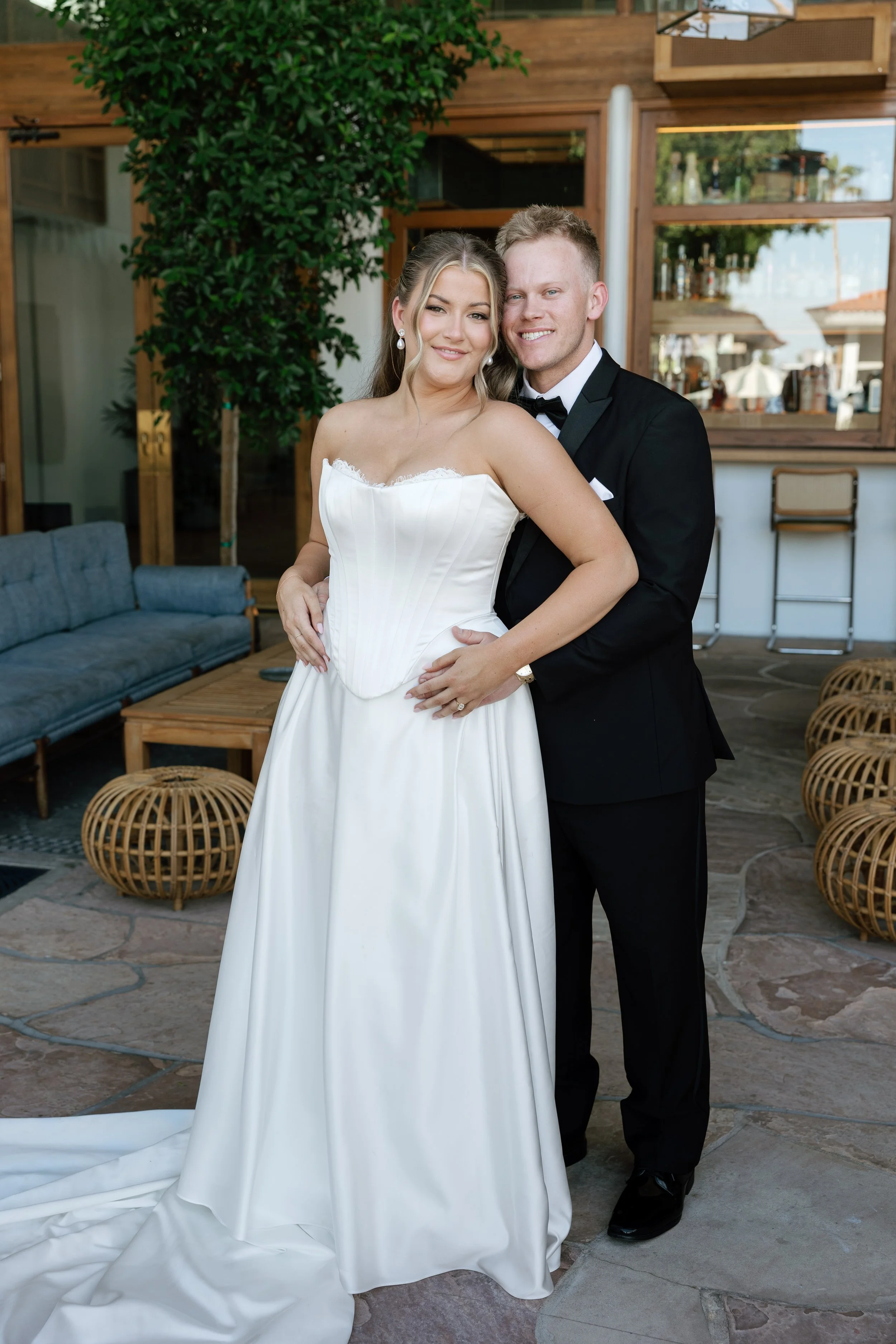 Romantic wedding portraits at The Scott Resort & Spa in Scottsdale, Arizona