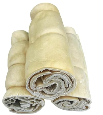 Beef Cheek Rolls (3 pack, 6 inch) Long lasting, single ingredient, highly digestible chews for dogs of all ages and stages. 