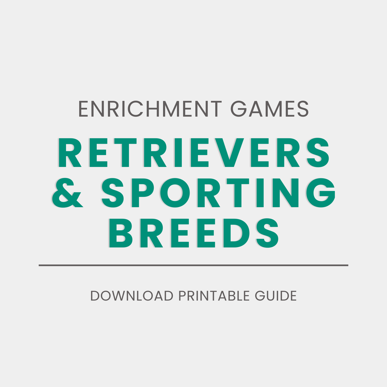 Enrichment &amp; Games for Retriever &amp; Sporting Dogs