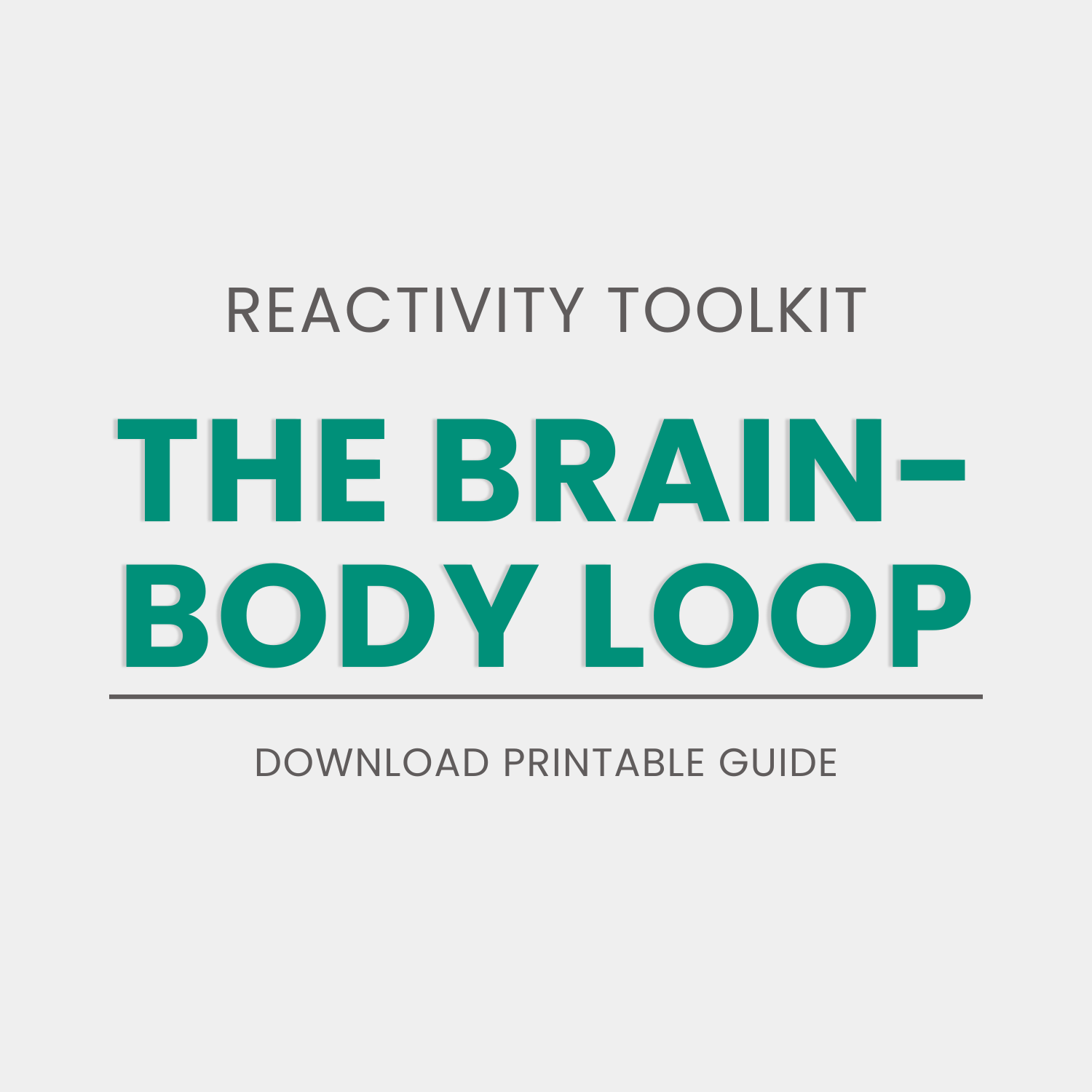 The Brain–Body Loop of Reactivity