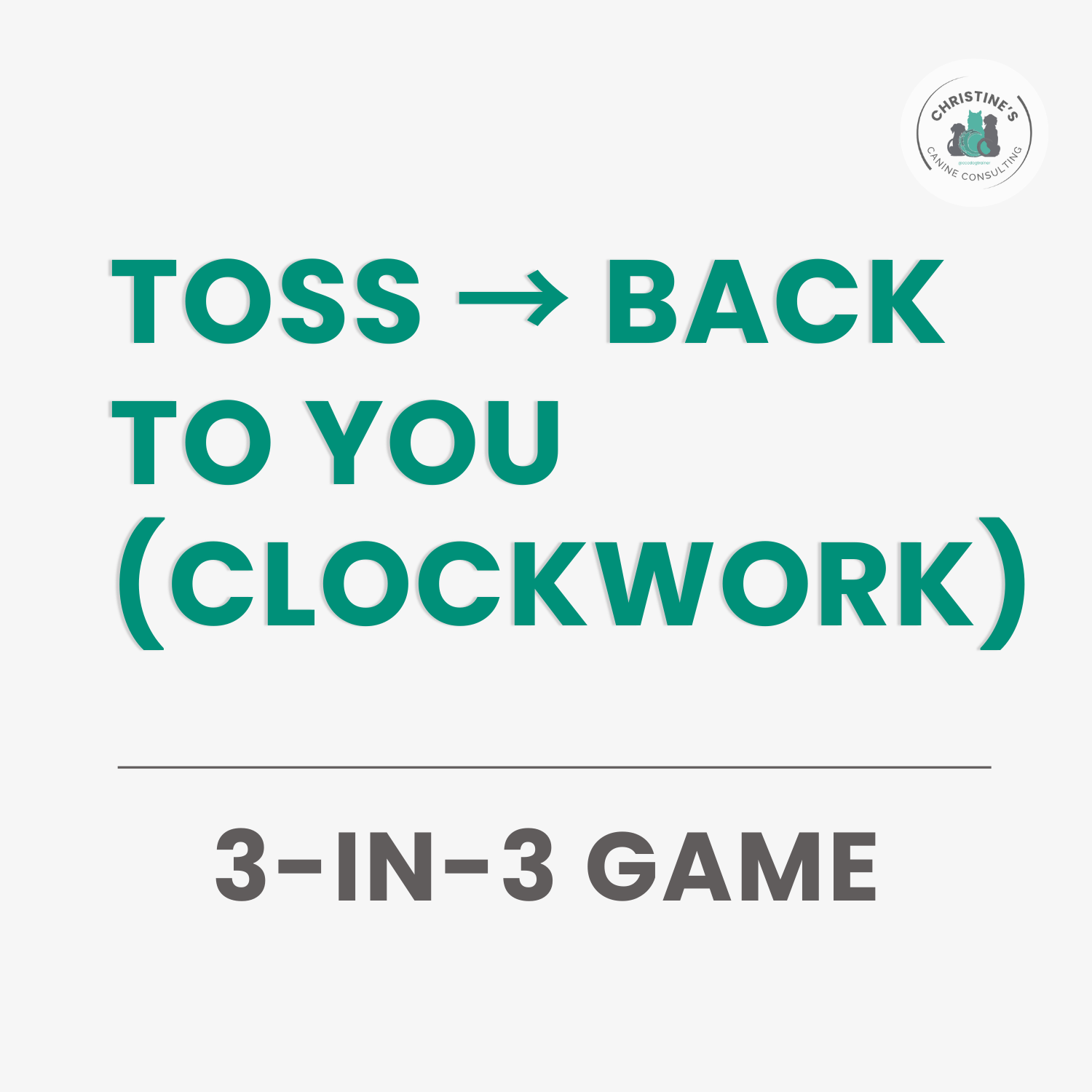 Toss → Back to You (Clockwork)