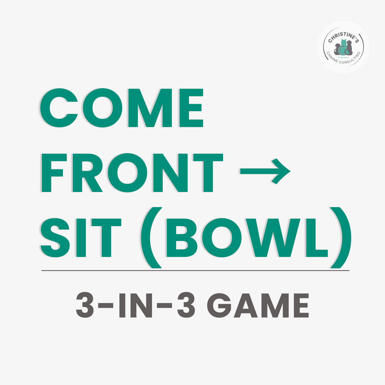 Come Front → Sit (Bowl)