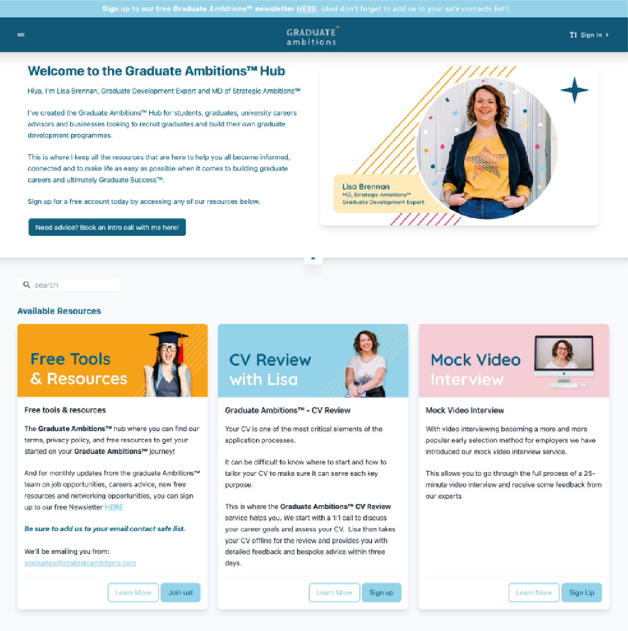 01_Graduate Ambitions™ Membership Site.png