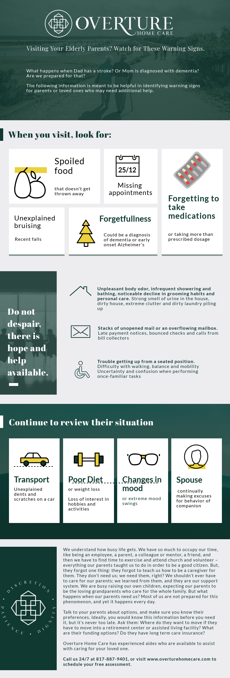 Visiting Your Elderly Parents? Watch for These Warning Signs.