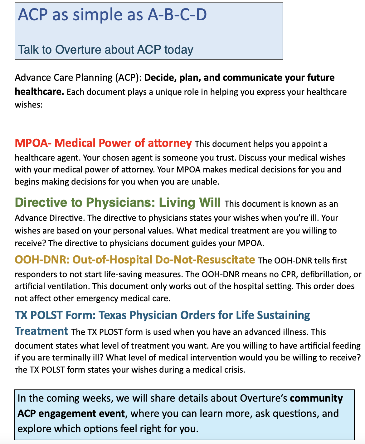 Advance Care Planning: Making Your Healthcare Wishes Known