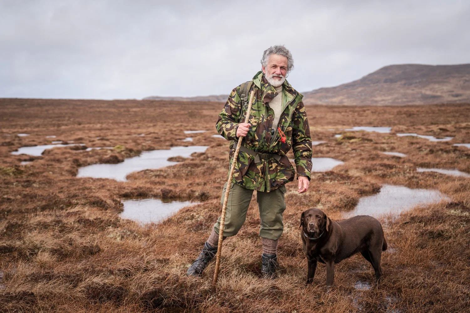 Stalker and ecologist Don O' Driscoll, Kinlochbervie, for TGO magazine