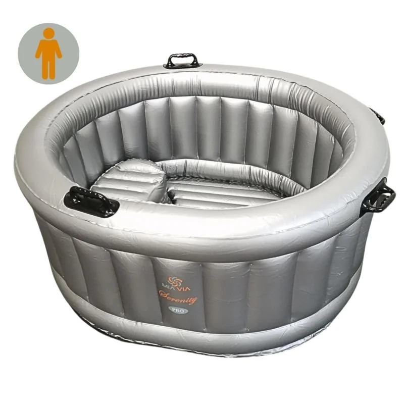 MiA ViA Serenity inflatable birth pool — a natural pain relief option for labour, available to hire through Lyddie Doula for home births in South East London