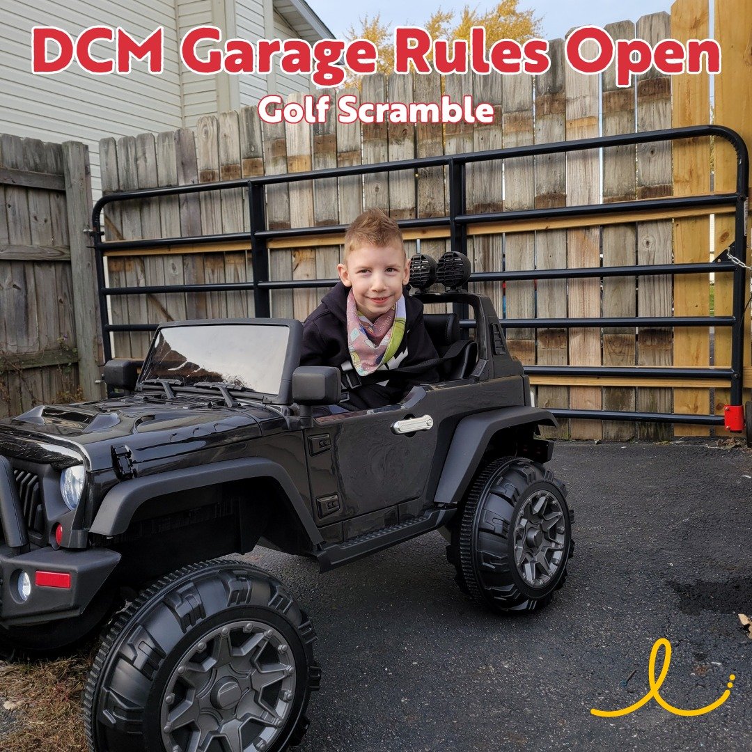 The DCM Garage Rules Open Golf Scramble will be hosted on Saturday, August 3, 2024, at Irish Hills Golf Club in Mt. Vernon, Ohio. This scramble is hosted in memory of Dale Christian Mickley and benefits our Wheels for Aiden services here at NC4K. To 