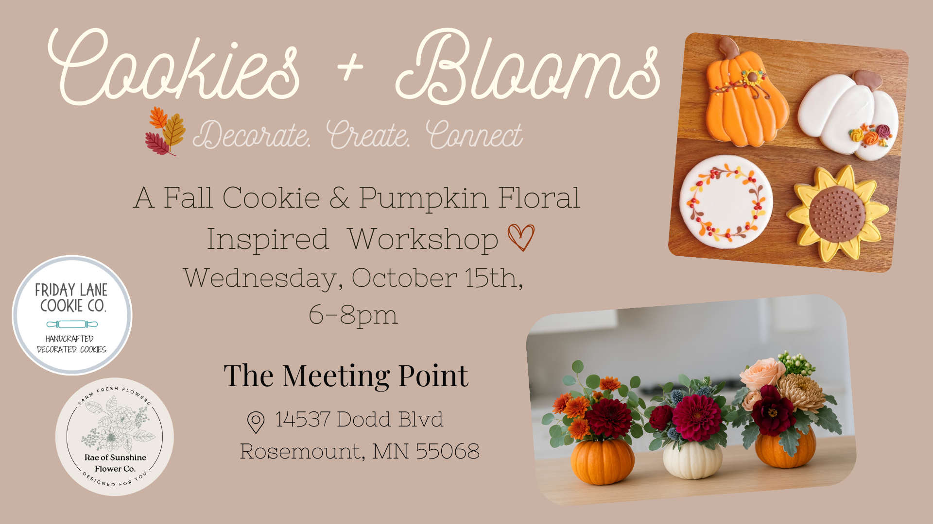 Cookies + Blooms : Decorate. Create. Connect