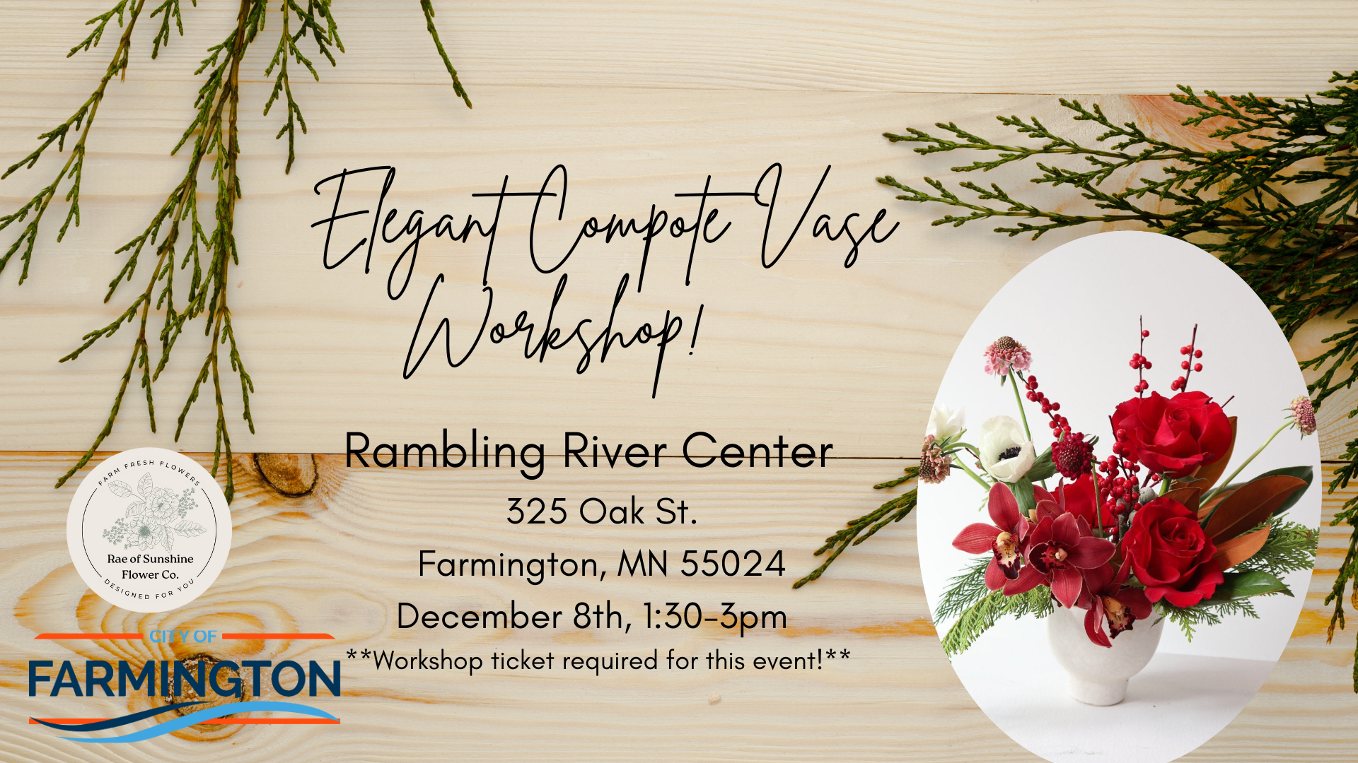 Elegant Compote Vase Workshop!