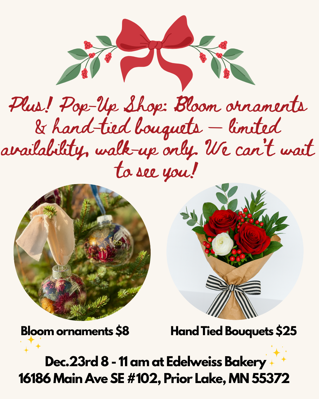 Edelweiss Bakery Pop-Up Shop! 