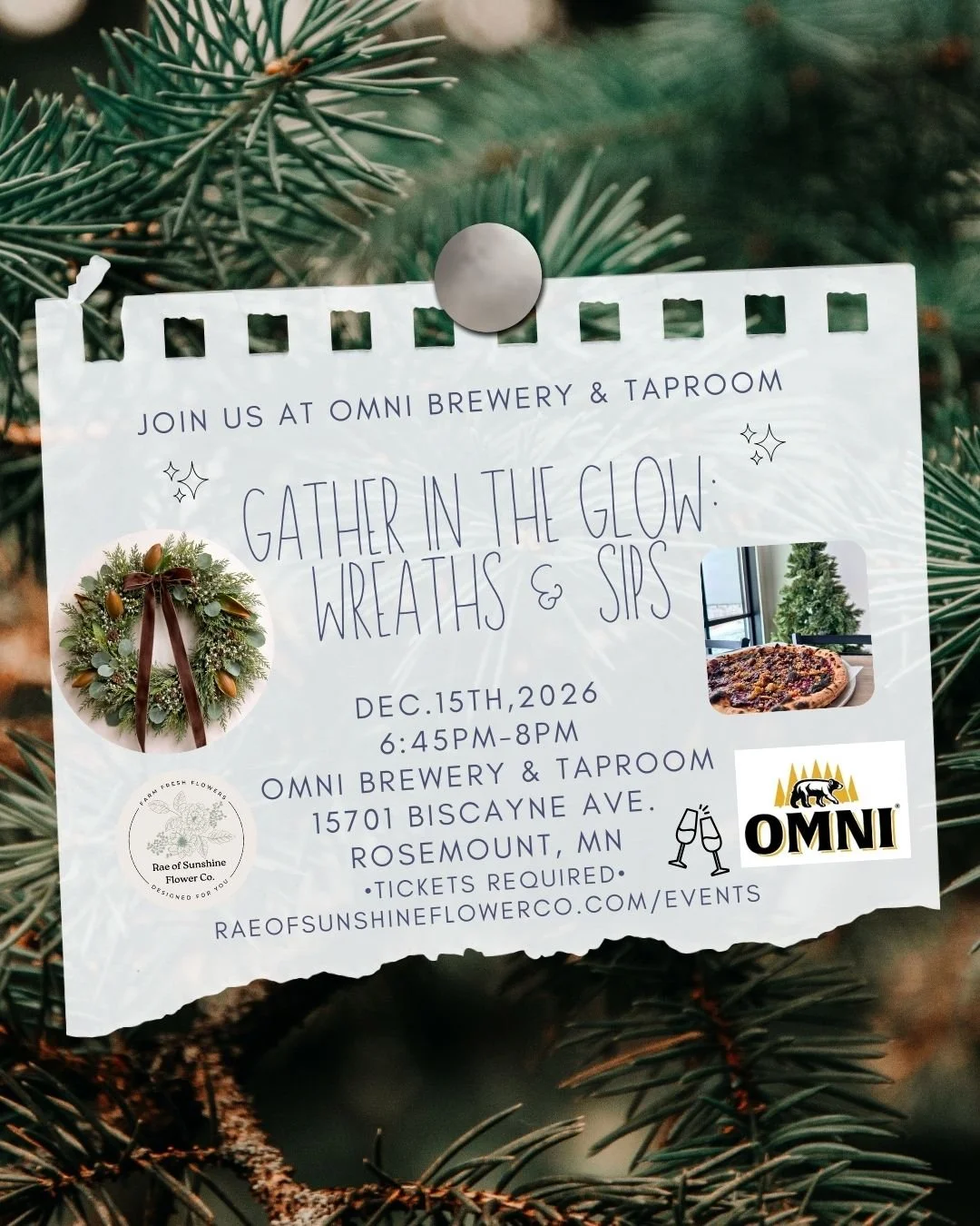 Gather in the Glow: Wreaths & Sips 