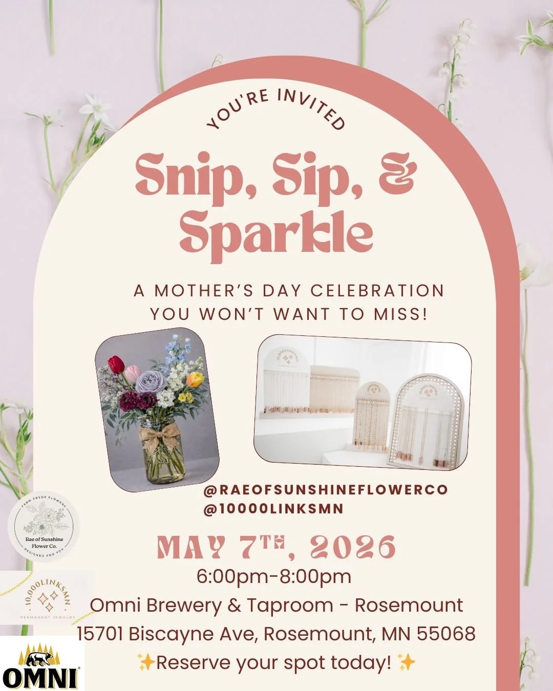Snip, Sip & Sparkle! Mother's Day Event!