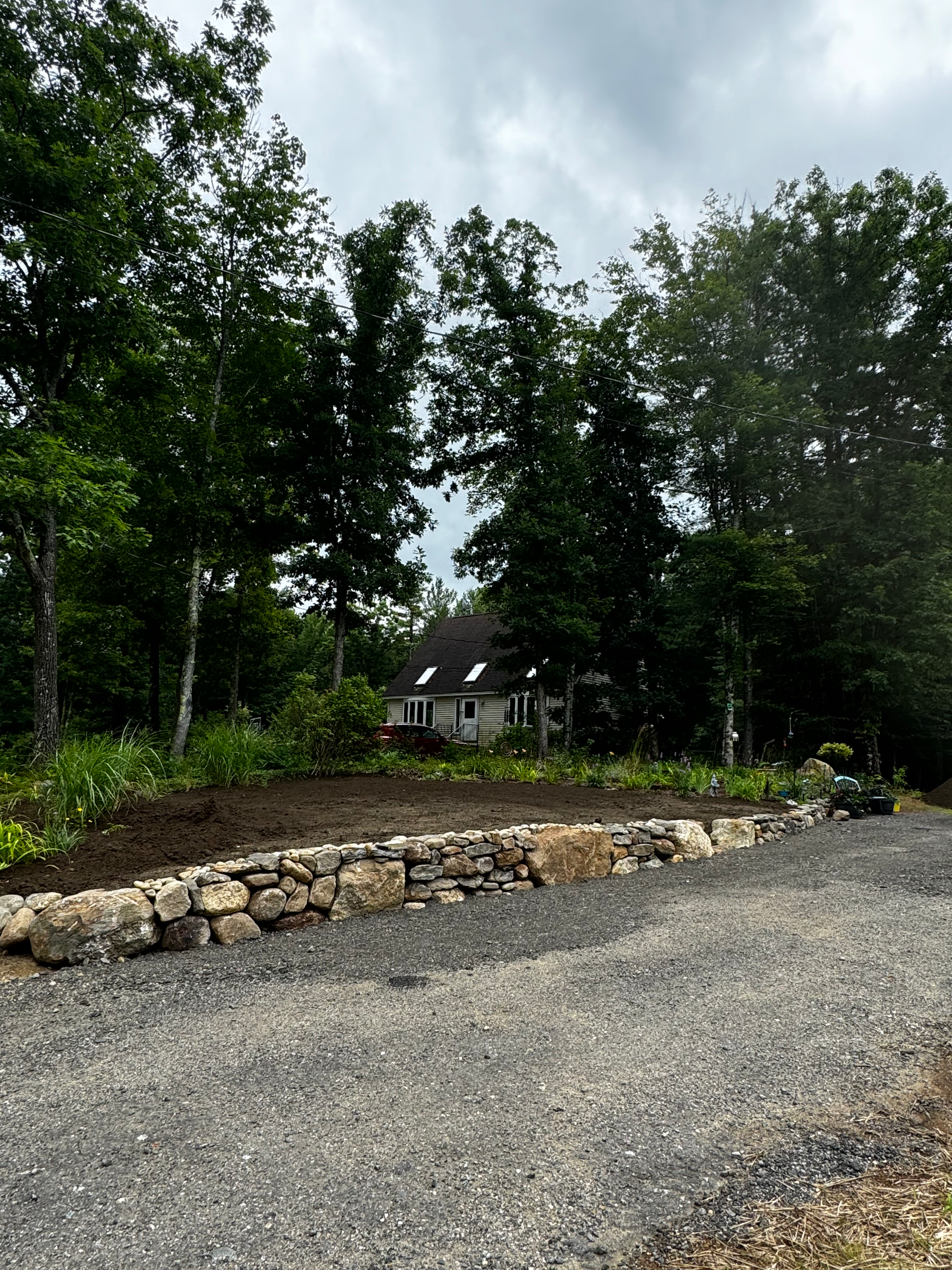 Natural Stone Wall - Epsom, NH