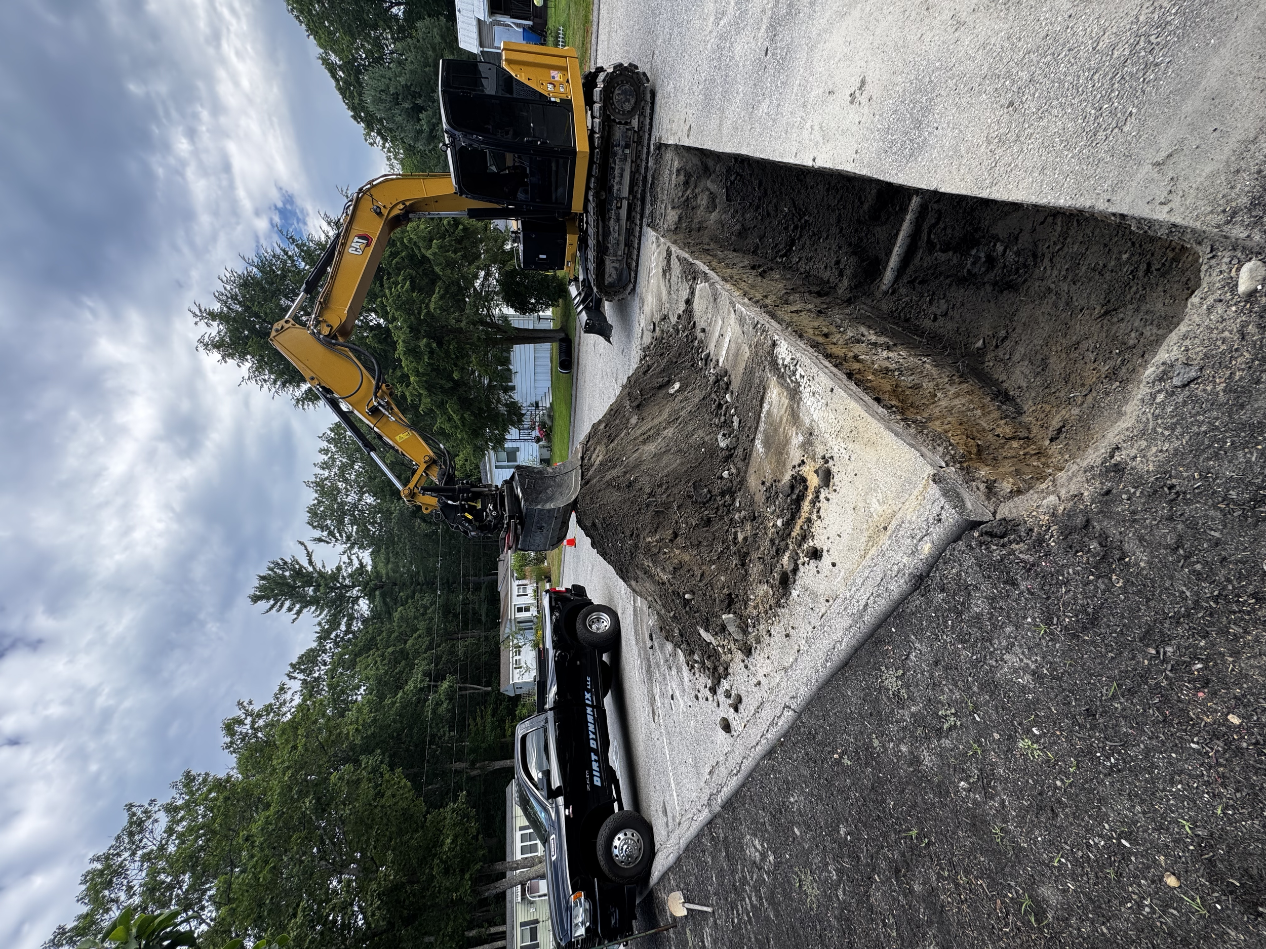 Water Line Excavation