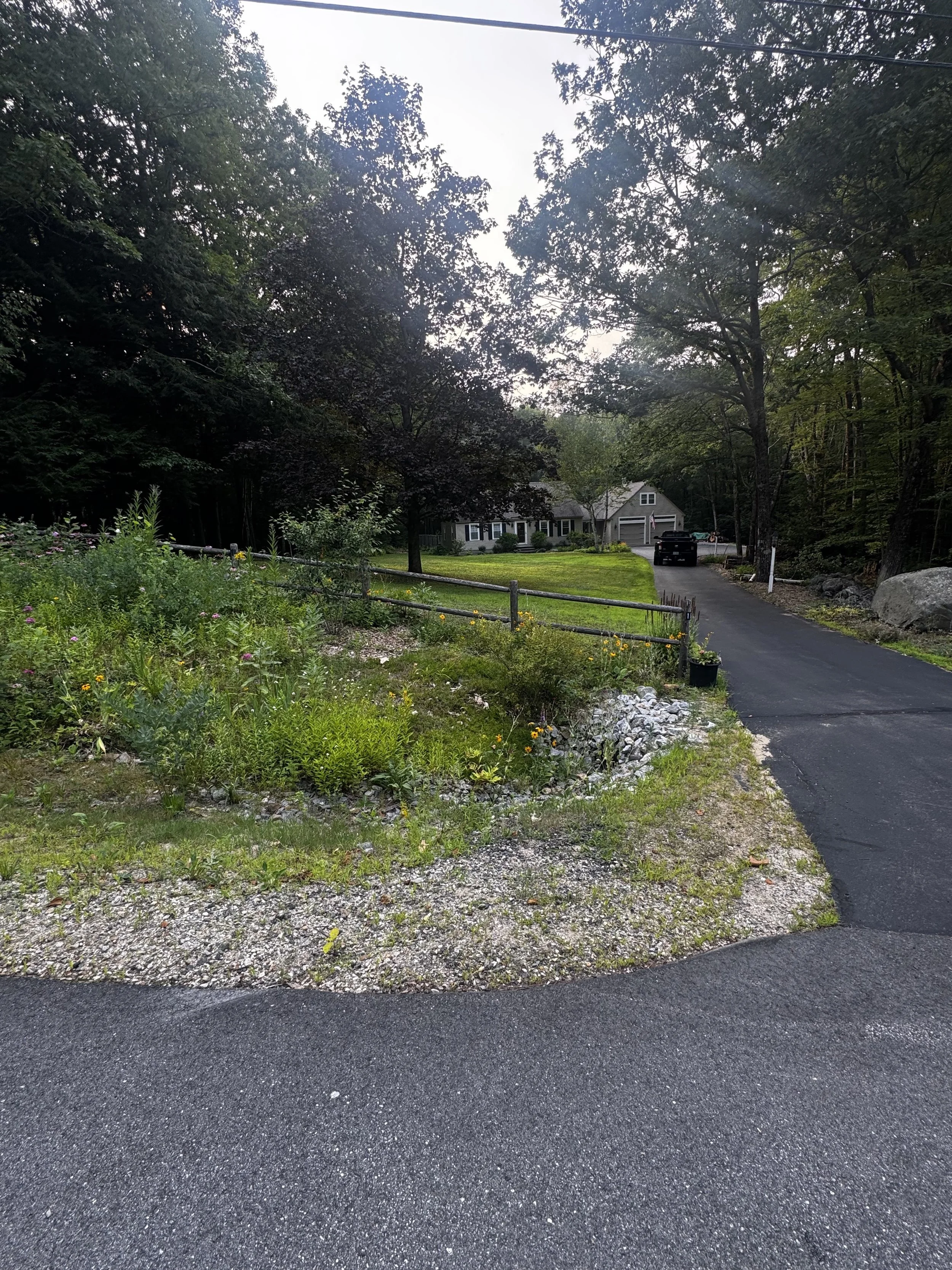 Driveway Extension and Swale (Before)