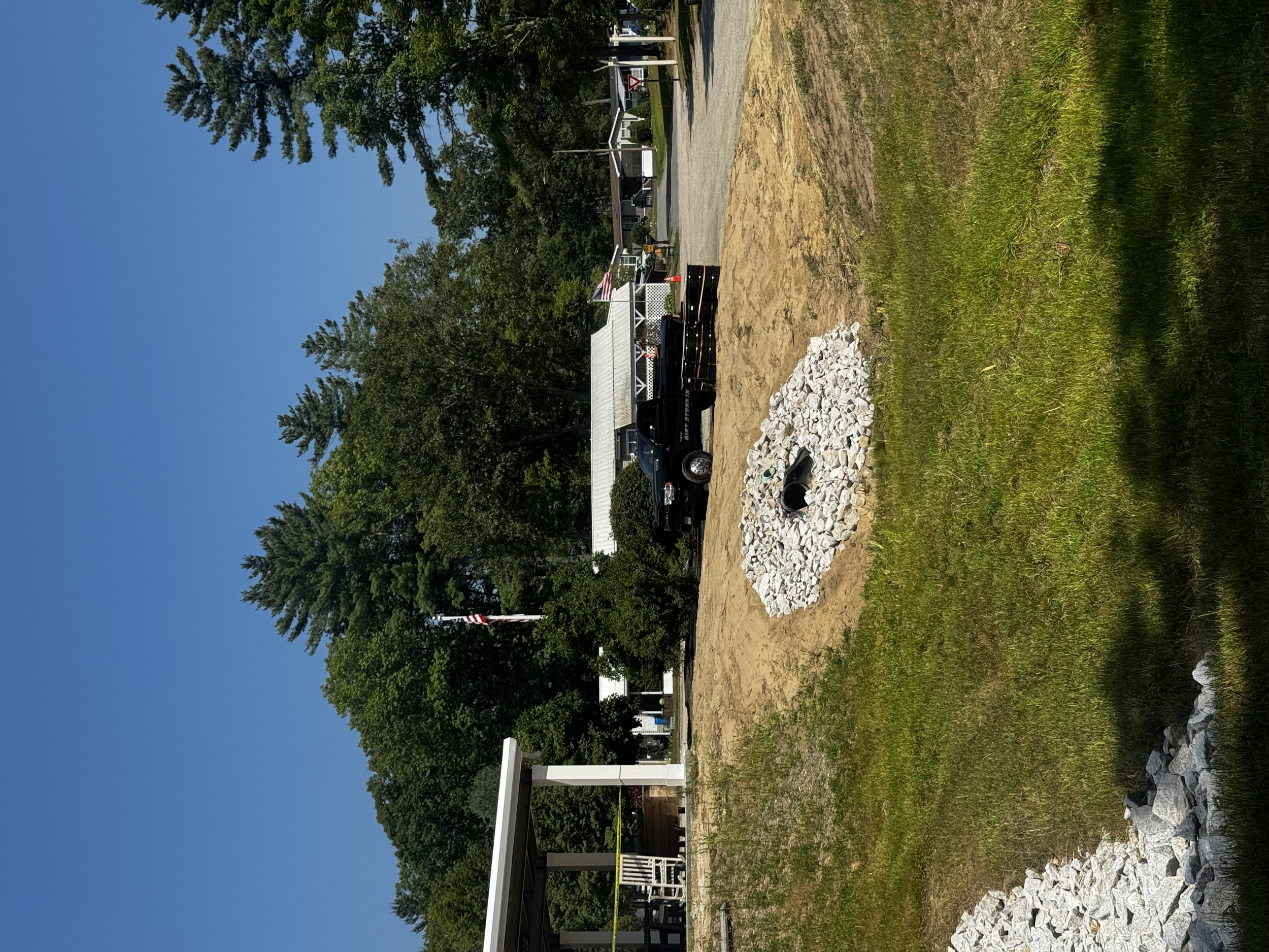 Drainage Basin Daylight into Retention Pond