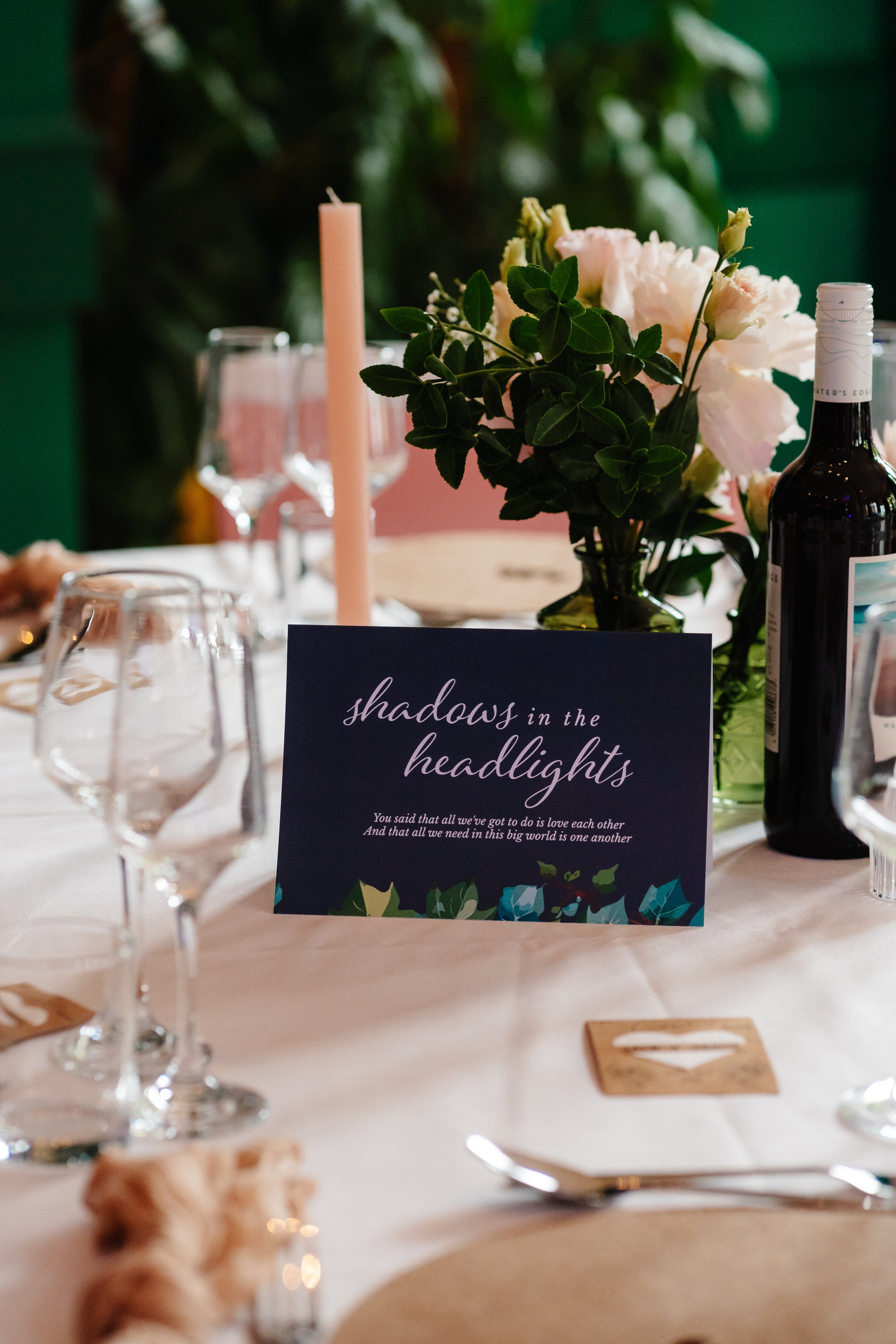 Table Flowers - Bud vases. Image by Lauren May Photos