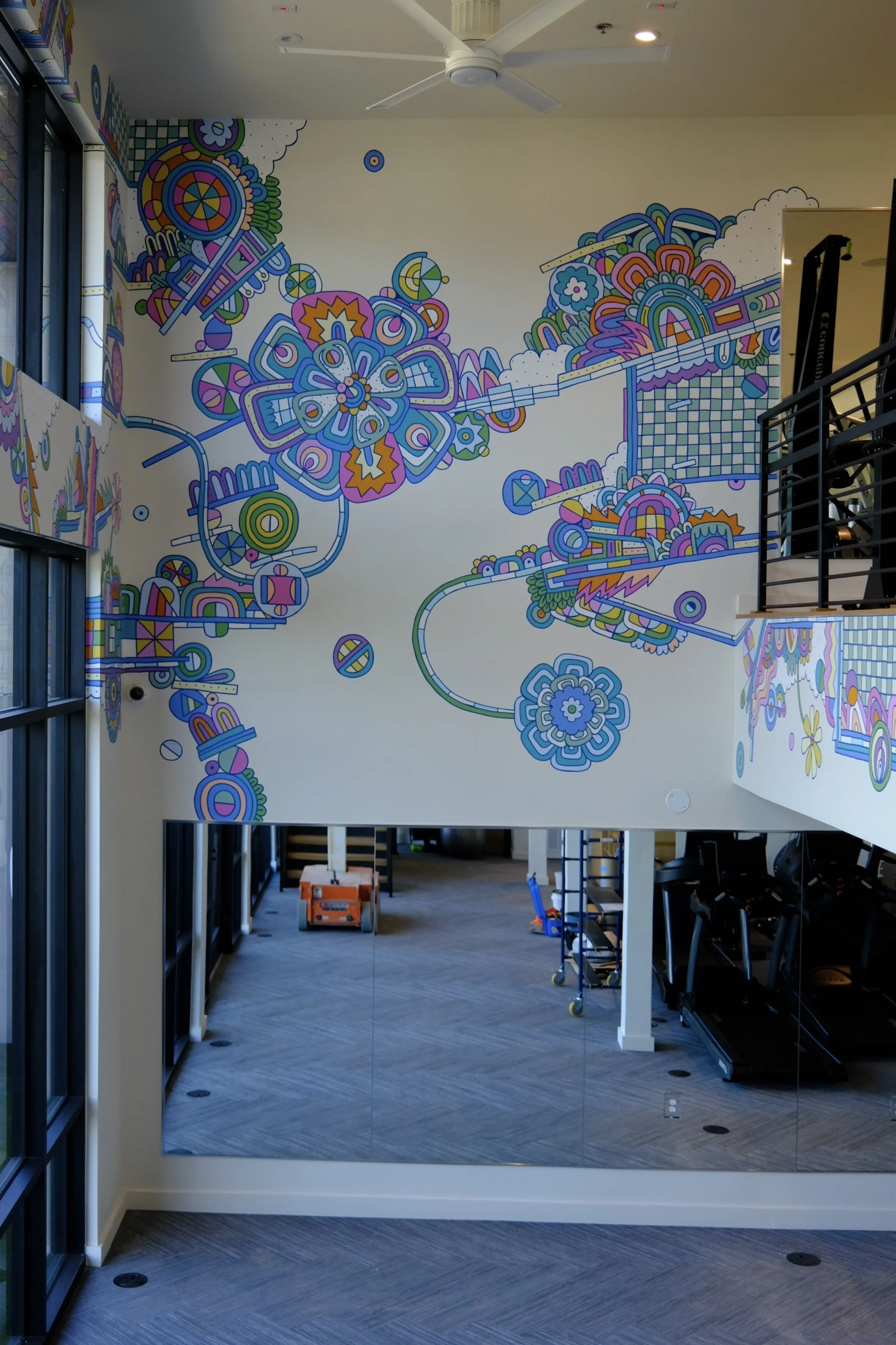 AMLI Branch Park Mural - Austin, TX (2023) — Sophie Roach