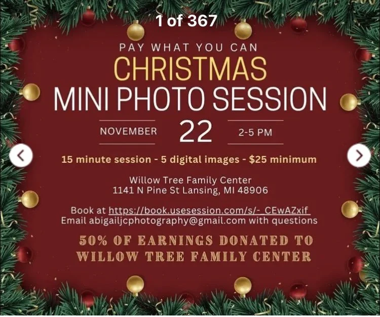 Pay-What-You-Can Holiday Photo Sessions