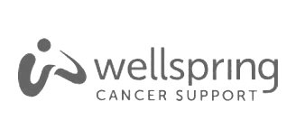 WellSpring Cancer Support logo with stylized 'w' and the text 'wellspring CANCER SUPPORT'.